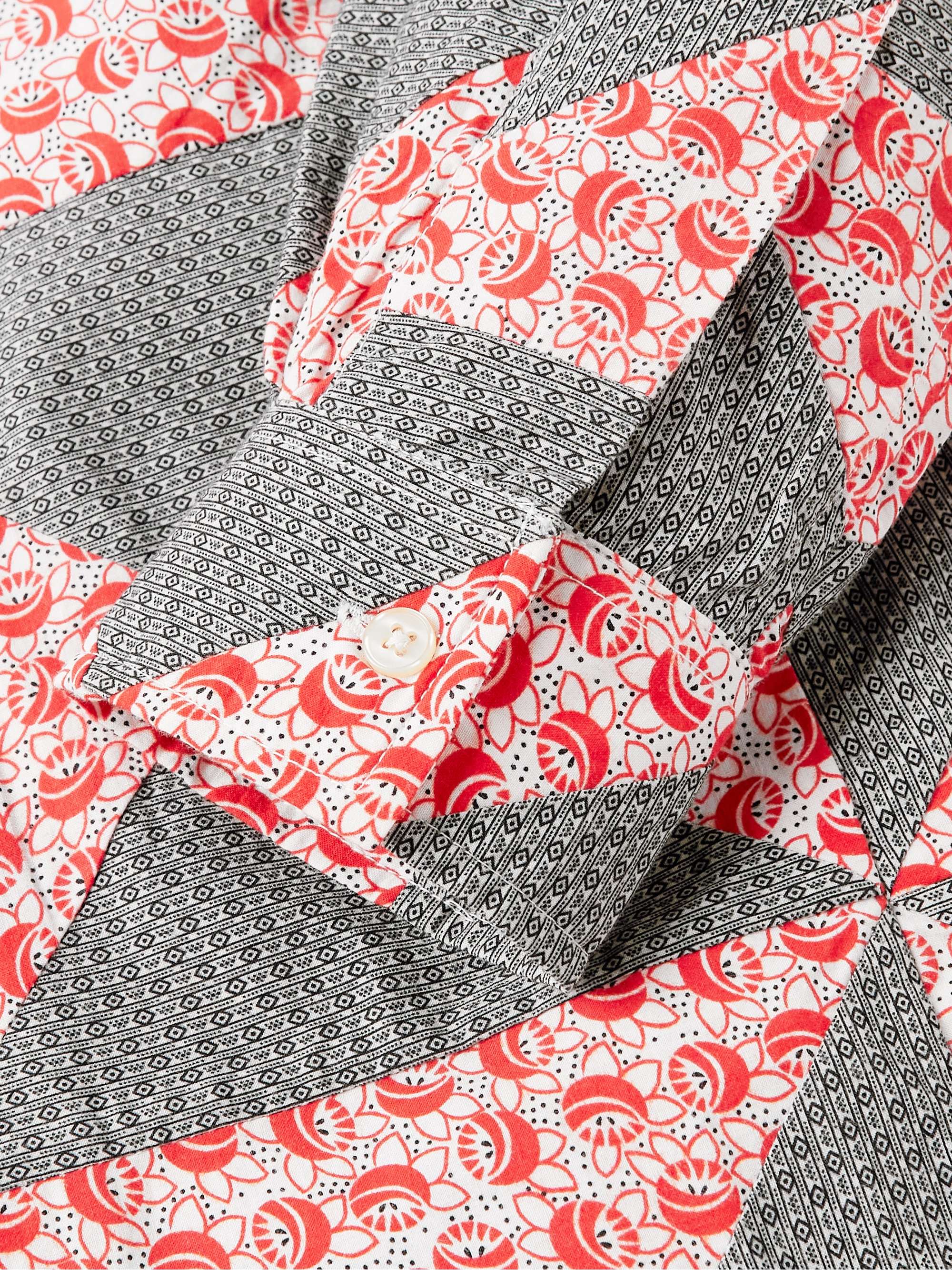Deco Puzzle Patchwork Printed Cotton-Poplin Shirt view