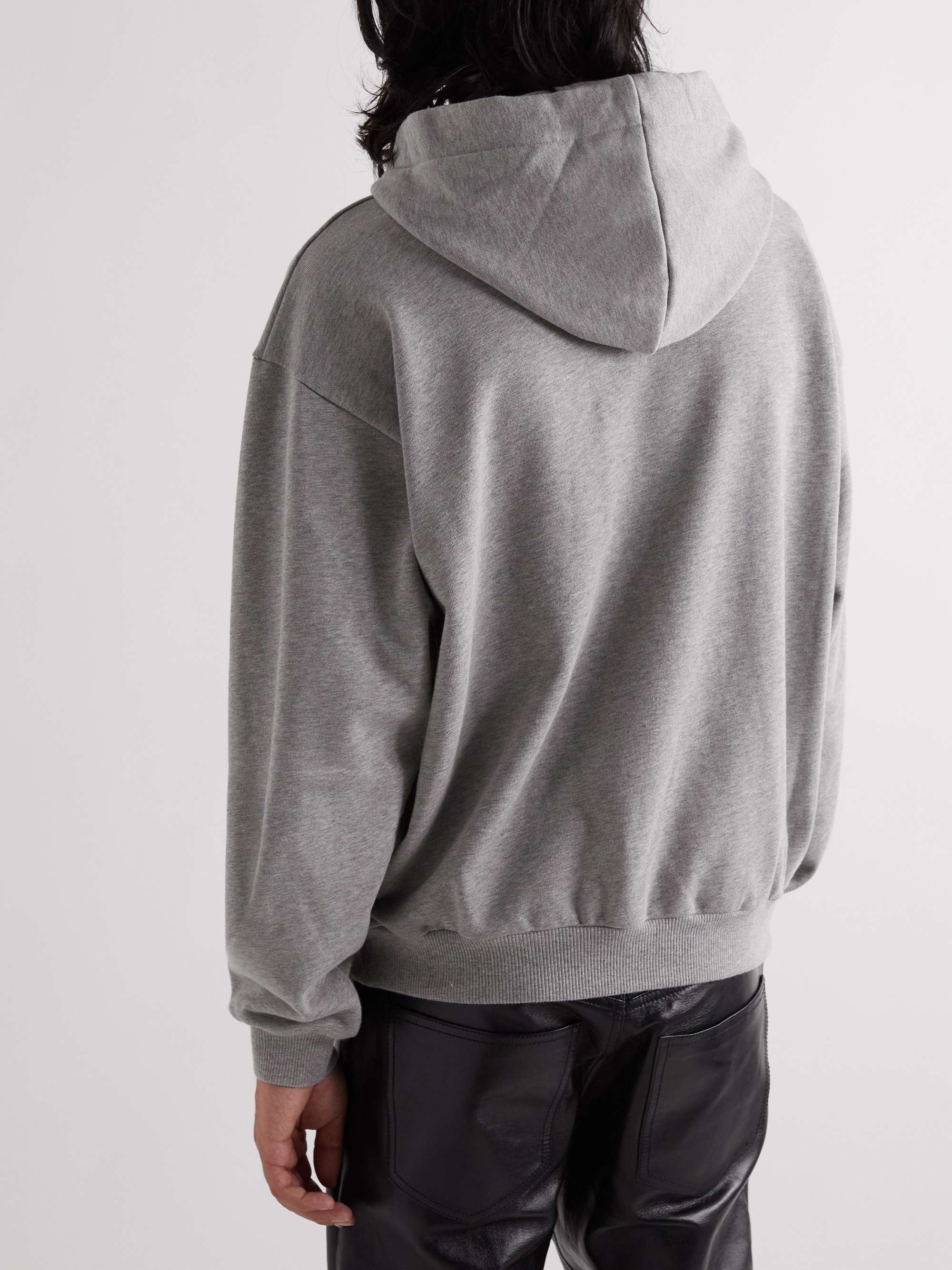 Logo-Detailed Cotton-Jersey Hoodie view