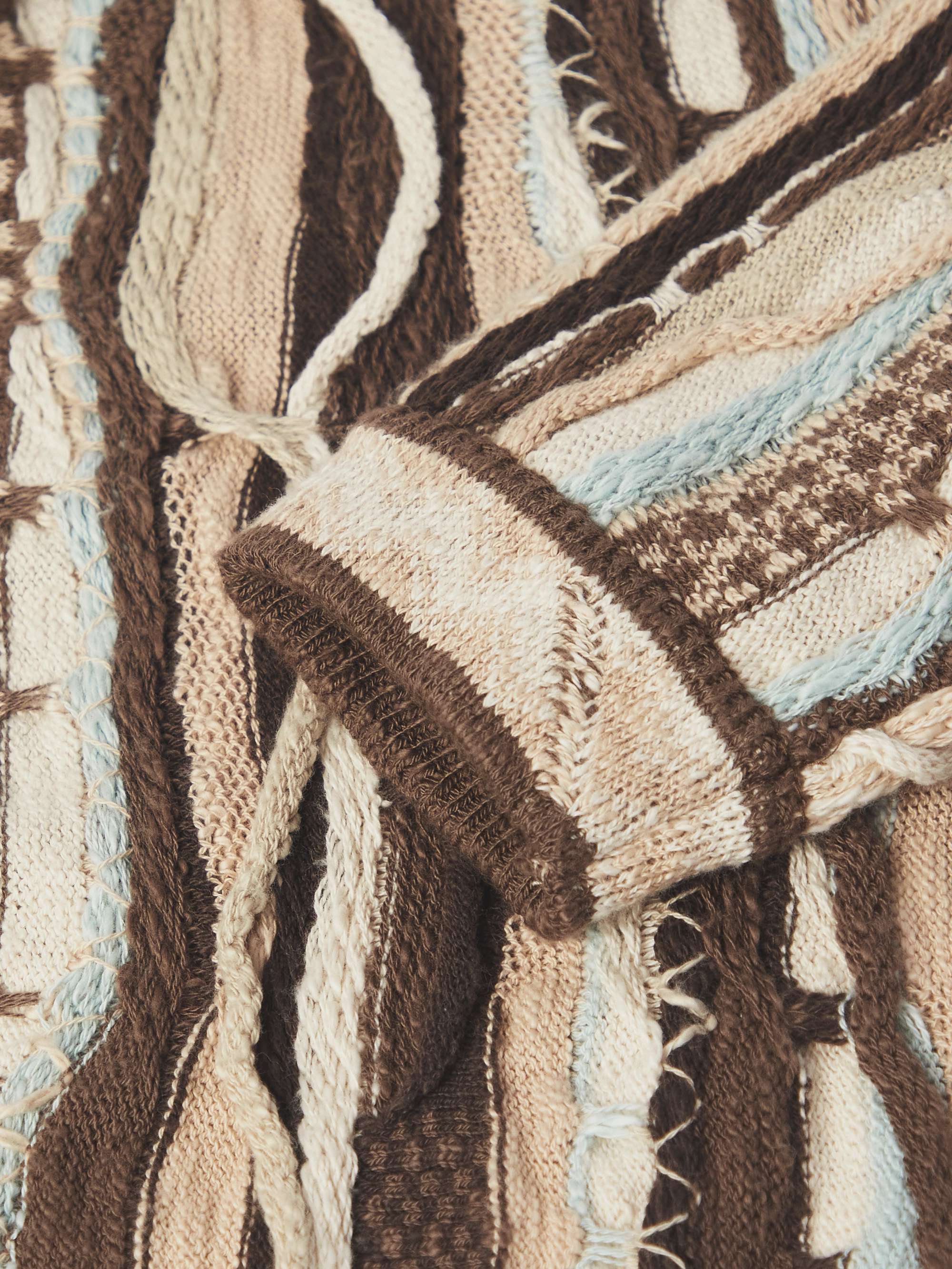 Gaudy Intarsia Cotton-Bouclé Cardigan view