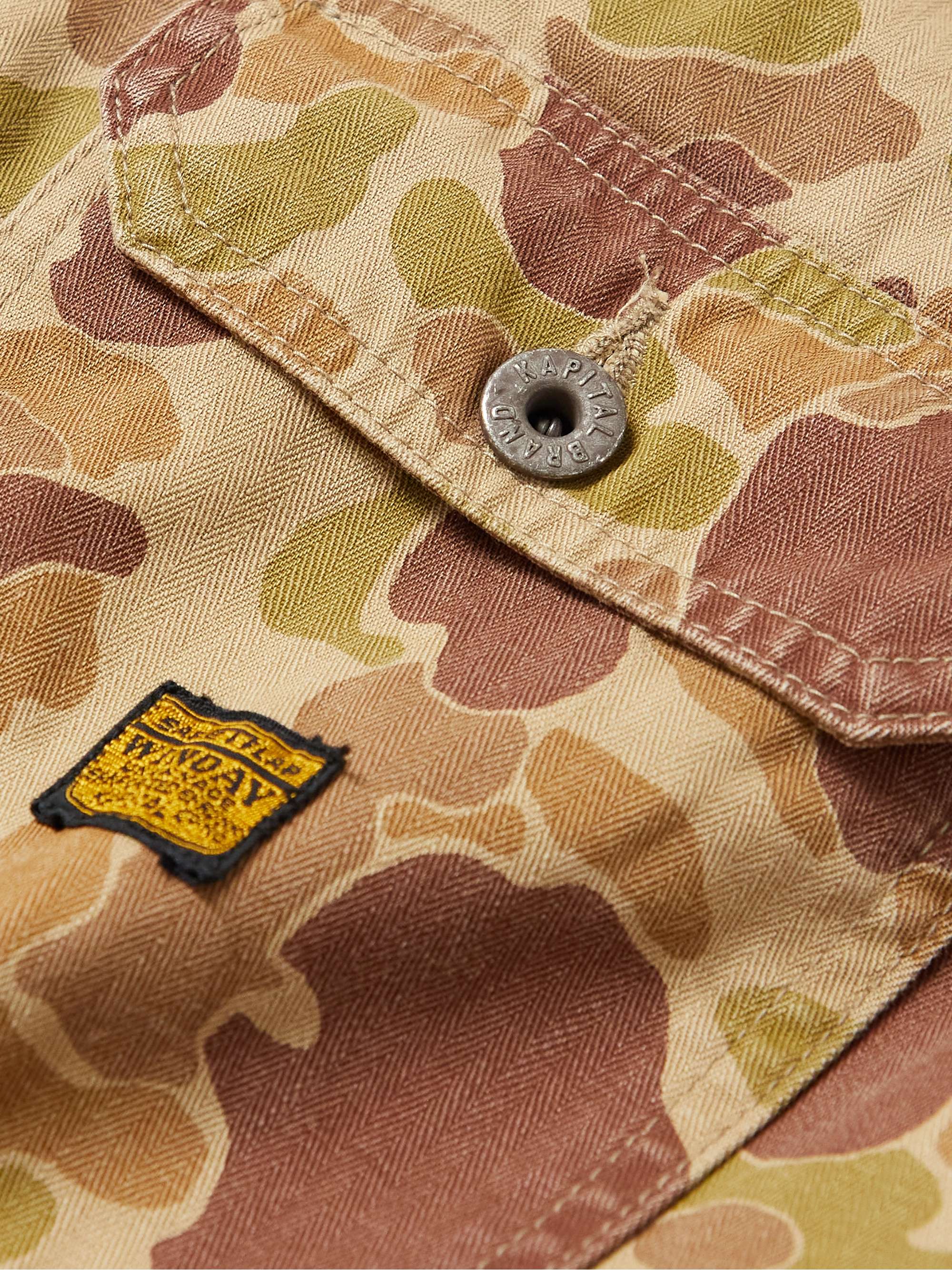 Camouflage-Print Cotton-Twill Jacket view