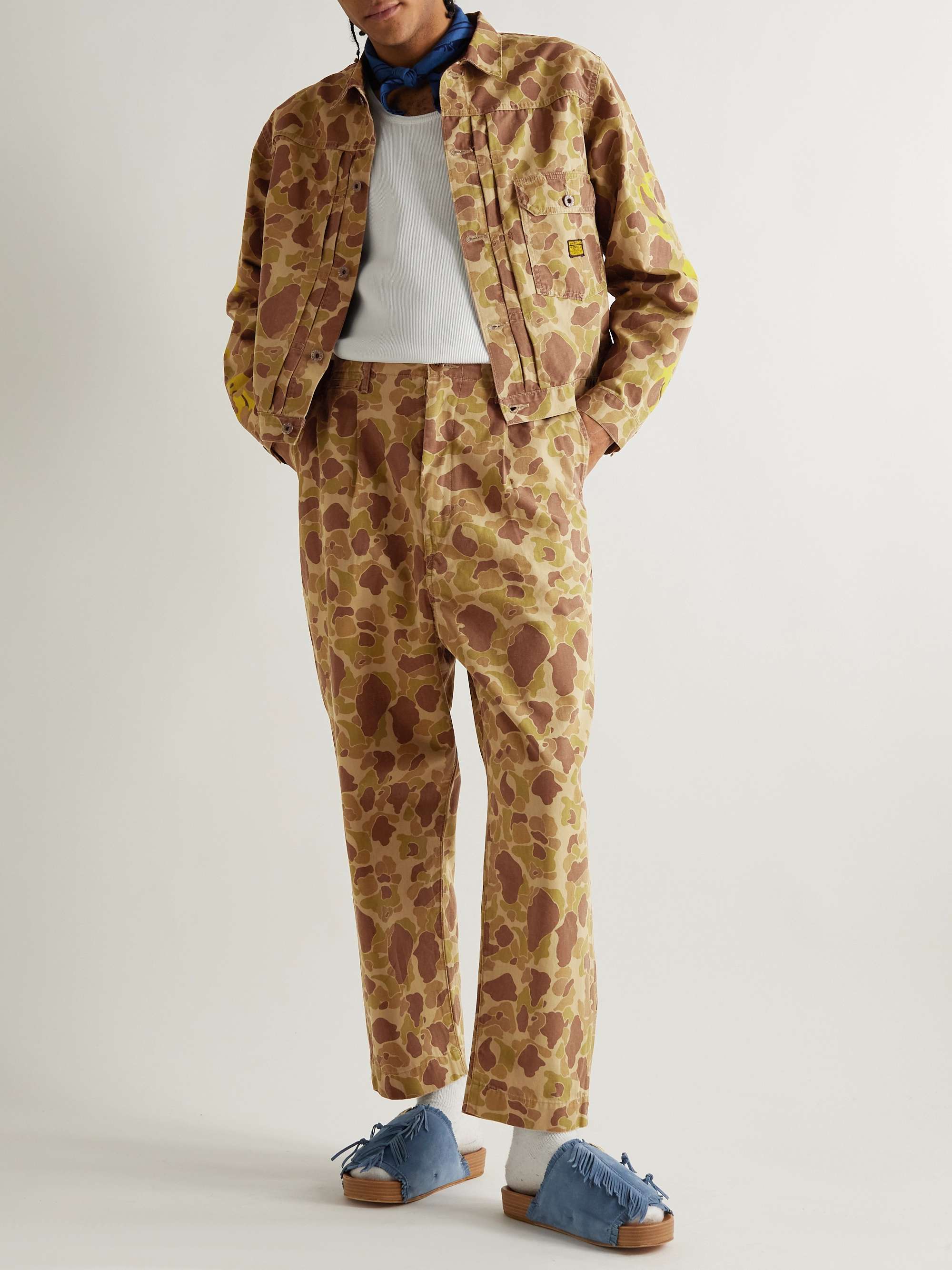 Camouflage-Print Cotton-Twill Jacket view