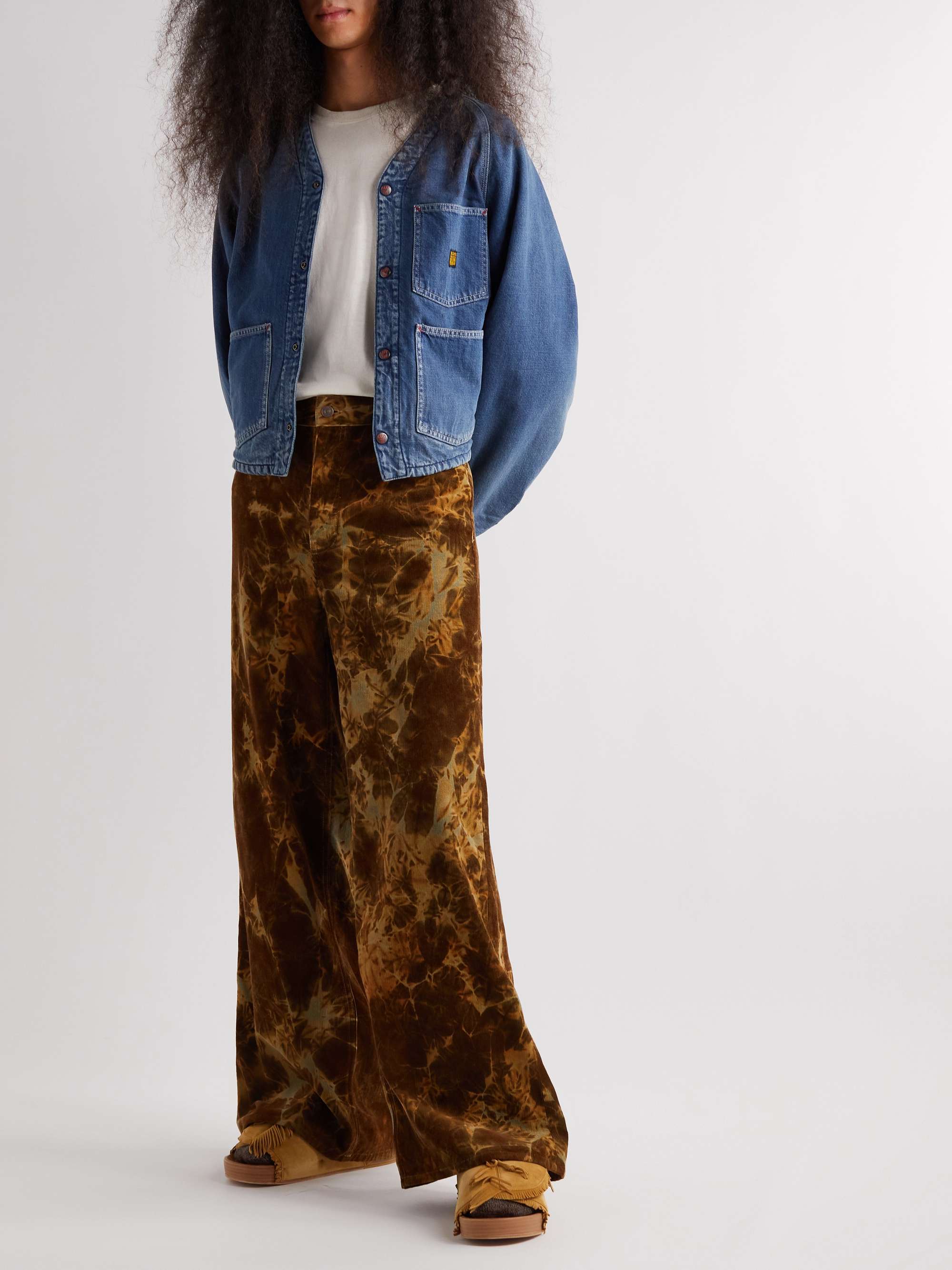 Coneybowy Reversible Denim and Striped Knitted Jacket view