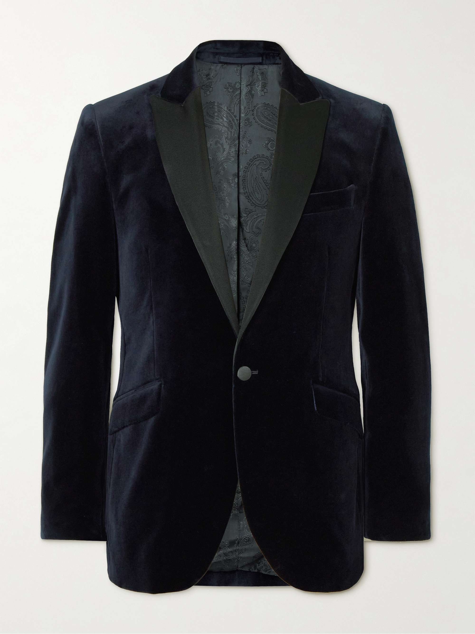 Cotton-Velvet Tuxedo Jacket view