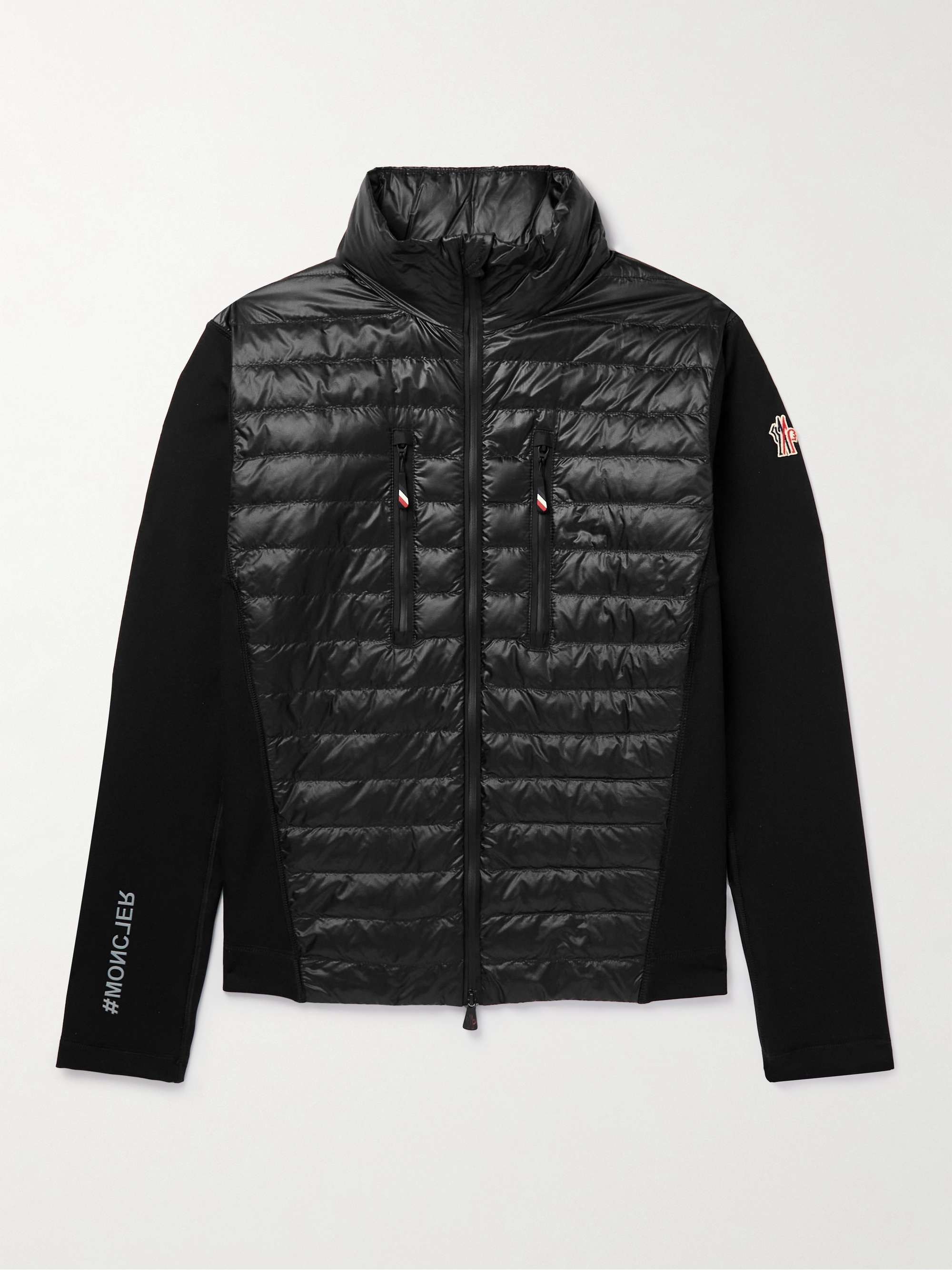 Slim-Fit Quilted Ripstop and Jersey Down Jacket view