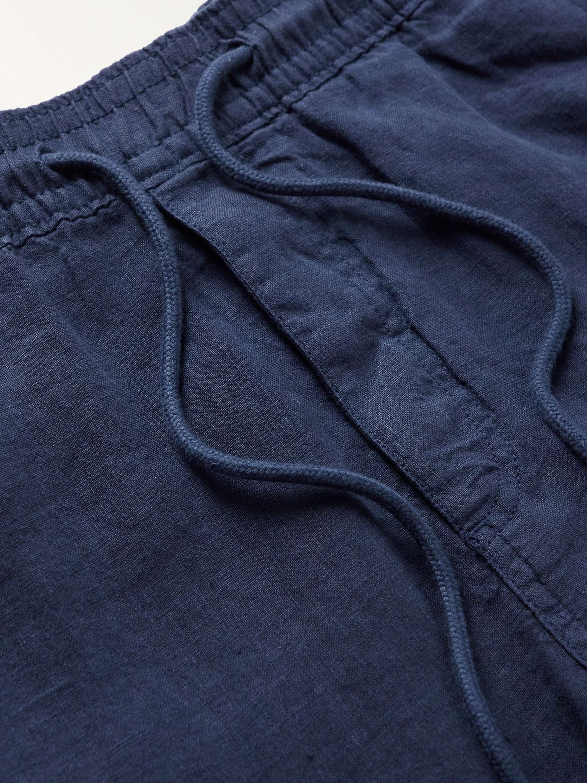 Pacha Straight-Leg Linen Drawstring Trousers view
