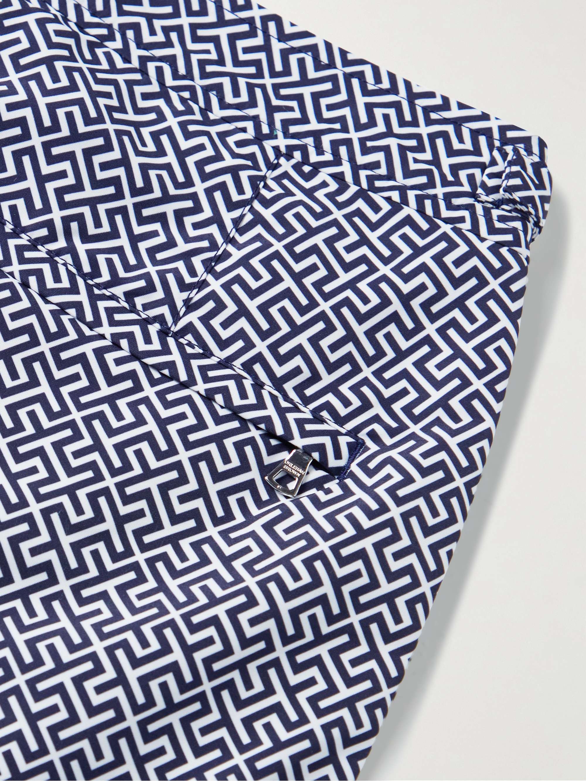 Bulldog Straight-Leg Mid-Length Printed Swim Shorts view