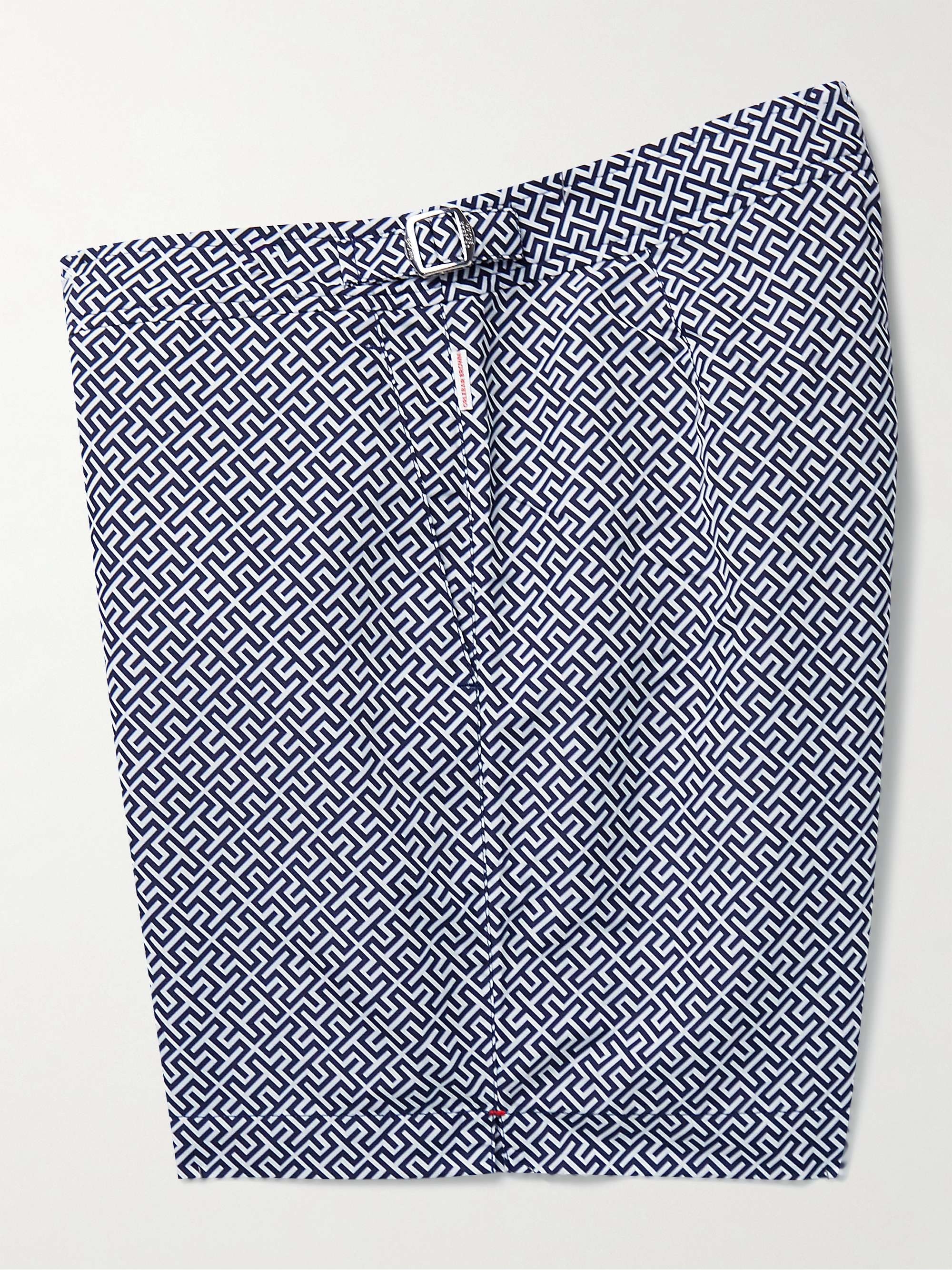Bulldog Straight-Leg Mid-Length Printed Swim Shorts view