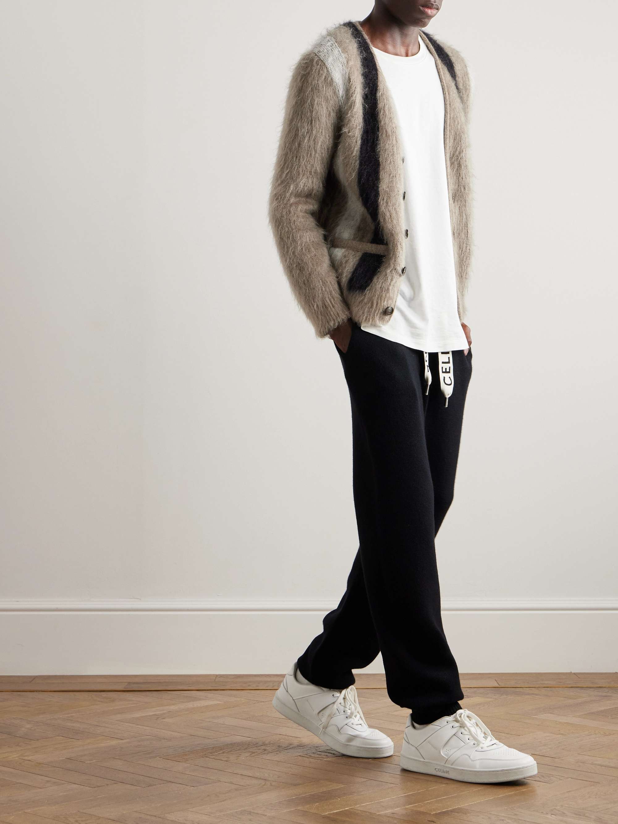 Tapered Wool and Cashmere-Blend Sweatpants view