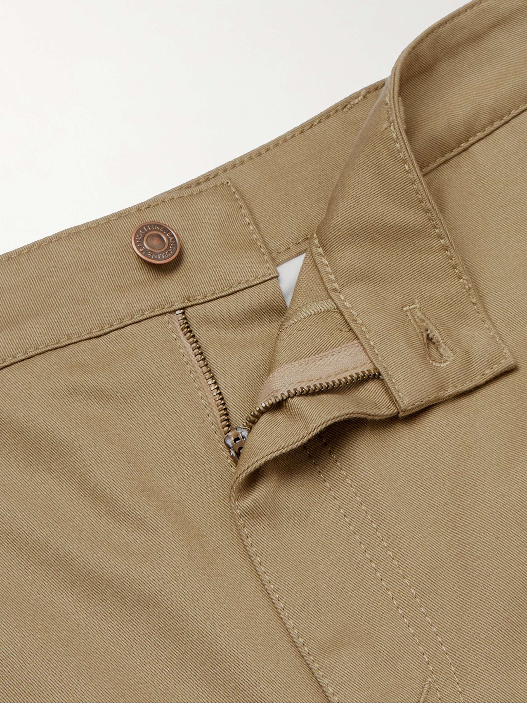 Straight-Leg Cotton-Drill Chinos view