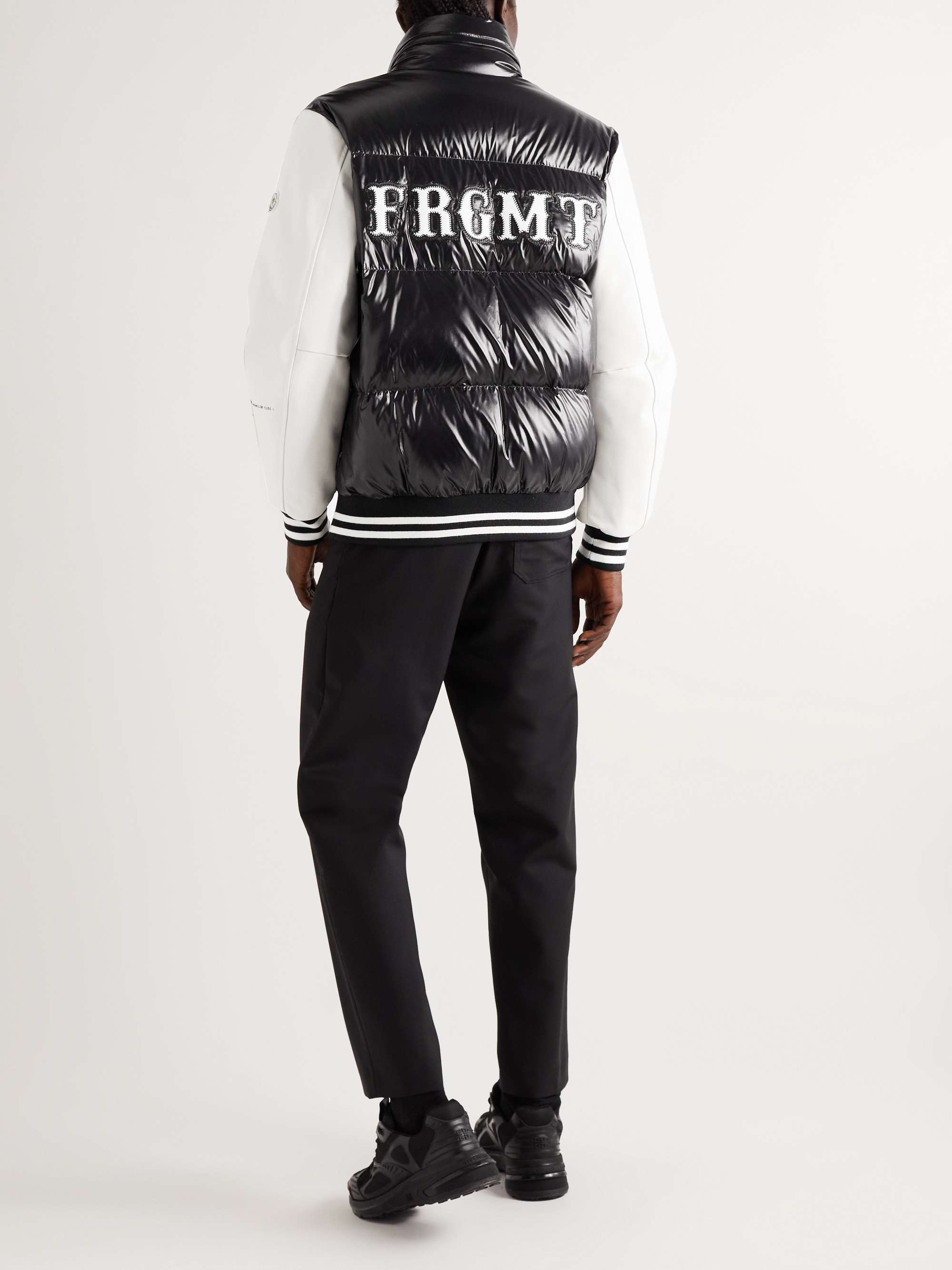 7 Moncler FRGMT Hiroshi Fujiwara Quinlan Quilted Shell and Leather Down Jacket view