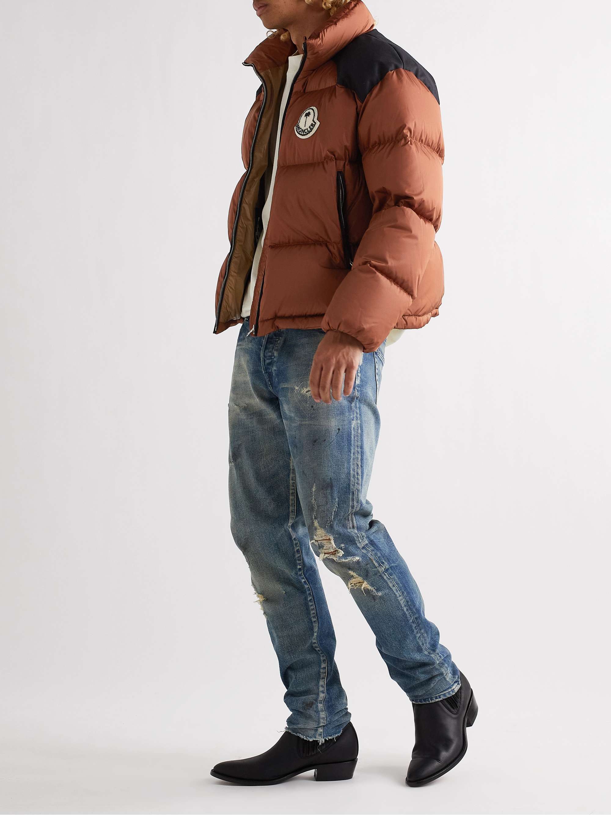 + Palm Angels Nevin Quilted Padded Shell Down Jacket view