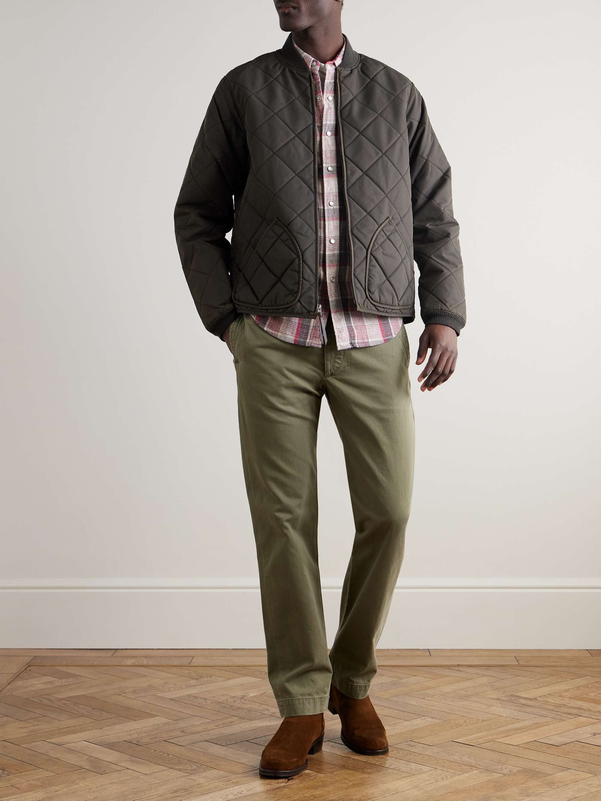 Benton Quilted Recycled-Shell Bomber Jacket view