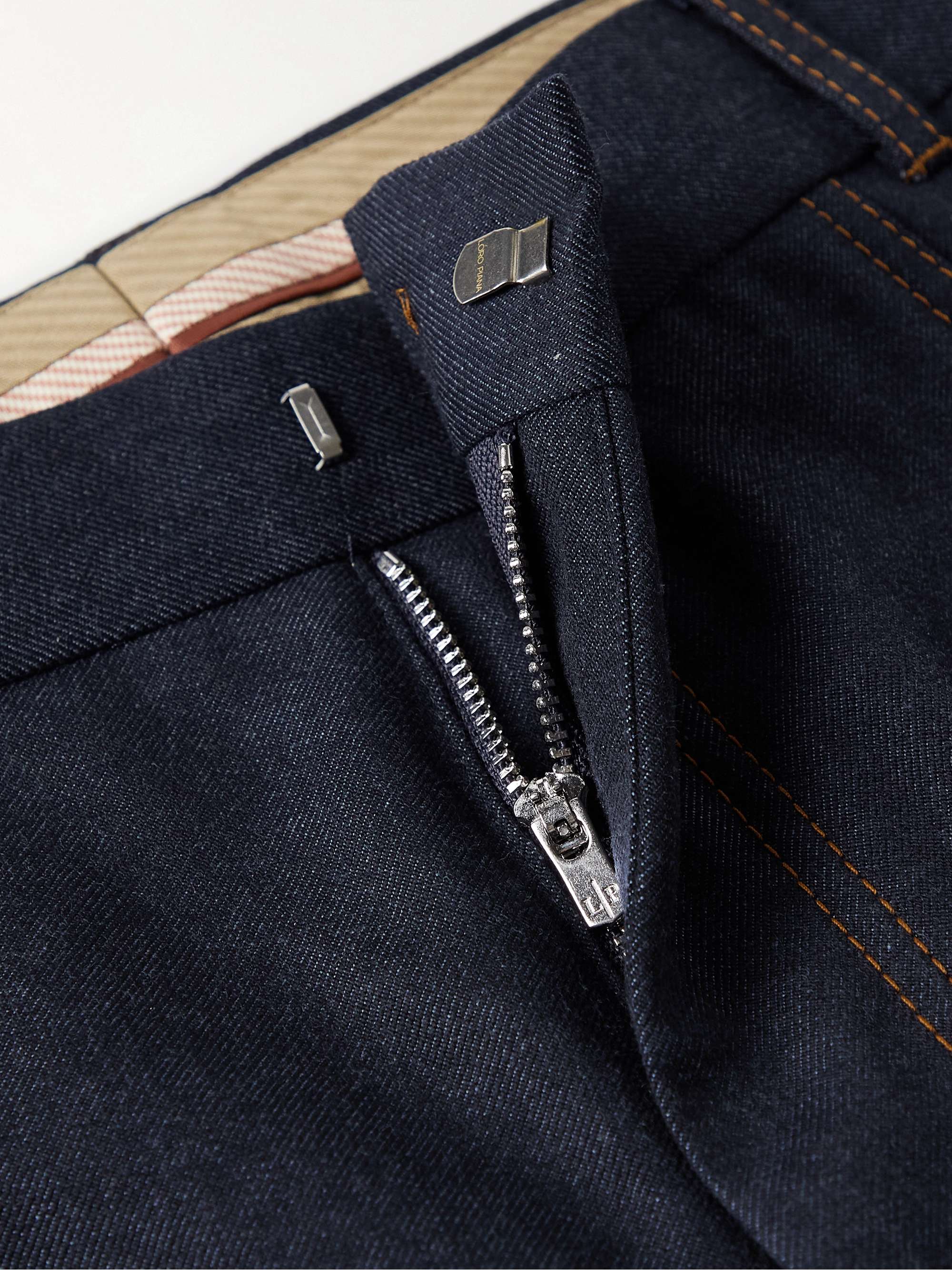 Straight-Leg Virgin Wool-Blend Trousers view