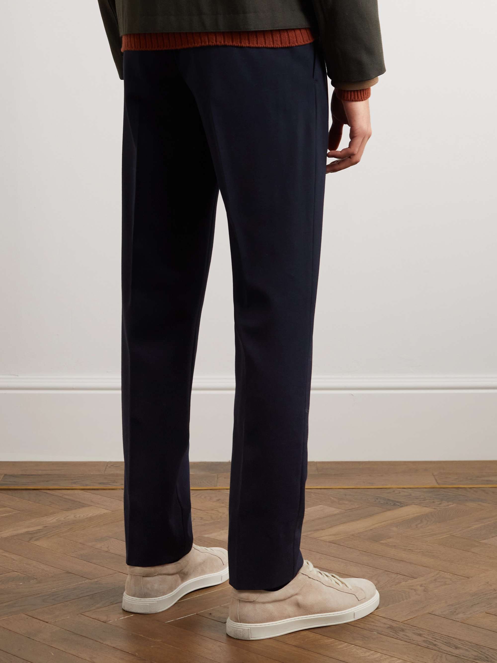 City Slim-Fit Virgin Wool Trousers view