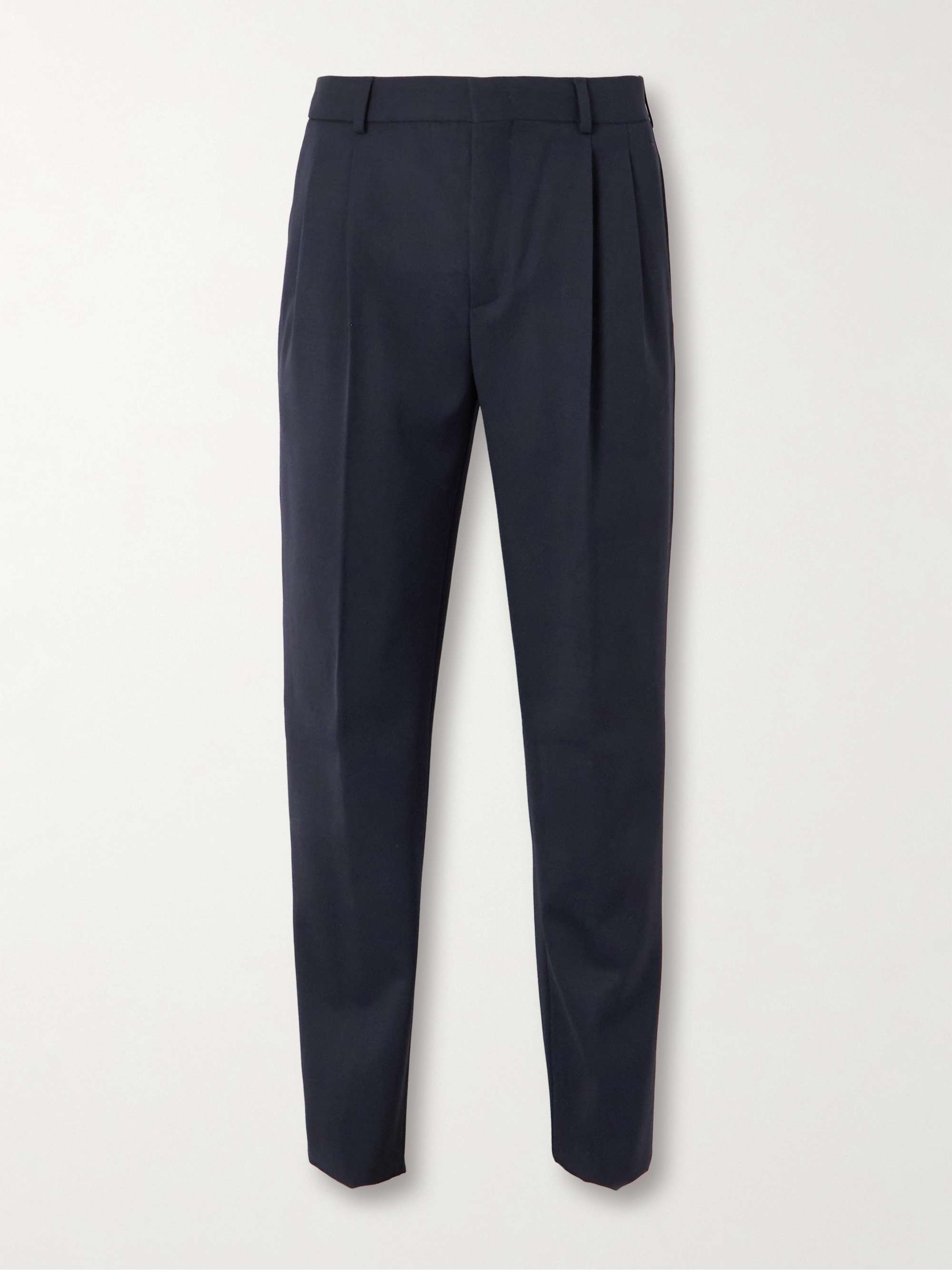 City Slim-Fit Virgin Wool Trousers view