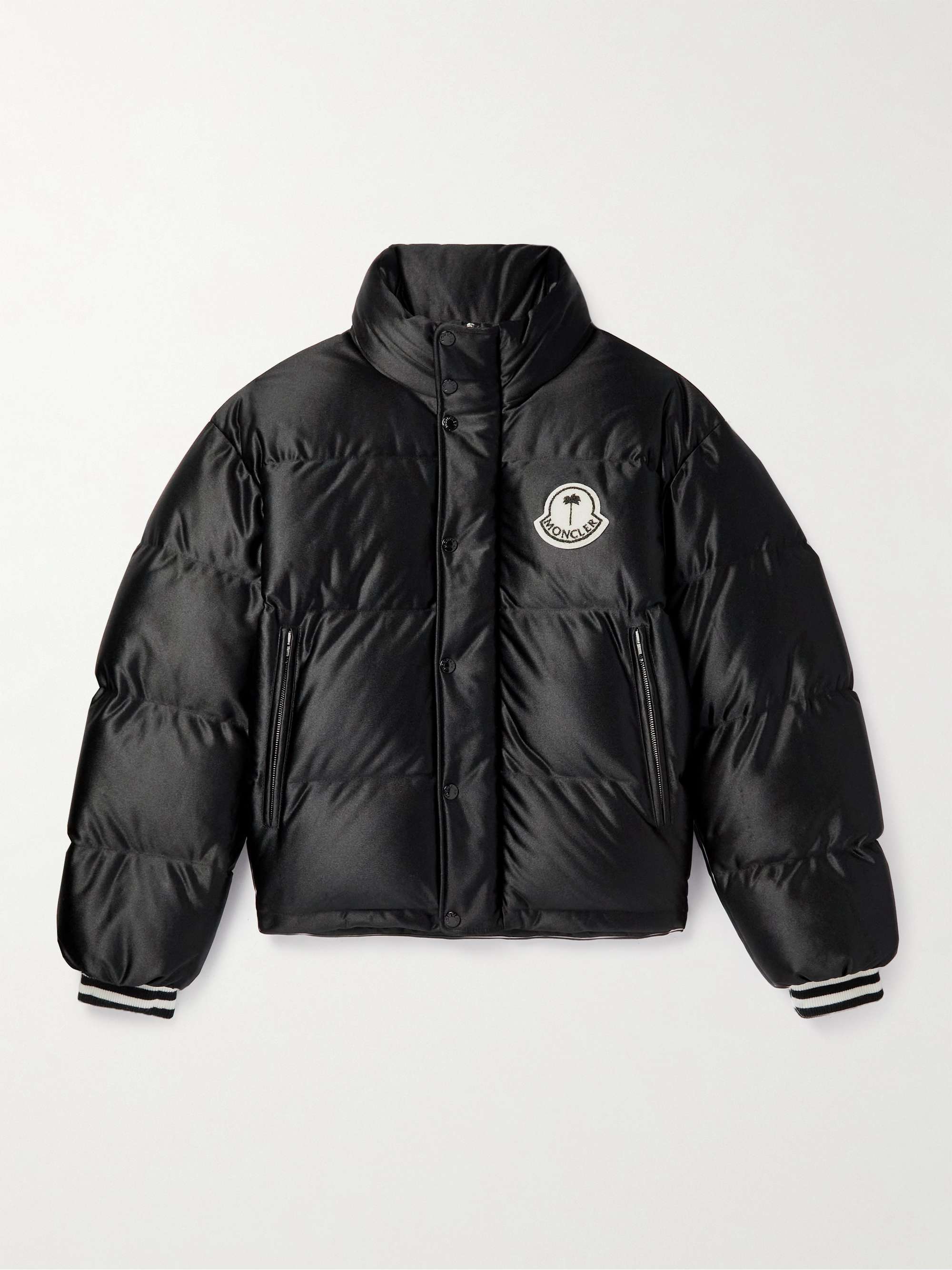+ 8 Palm Angels Keon Logo-Appliquéd Quilted Shell Down Jacket view