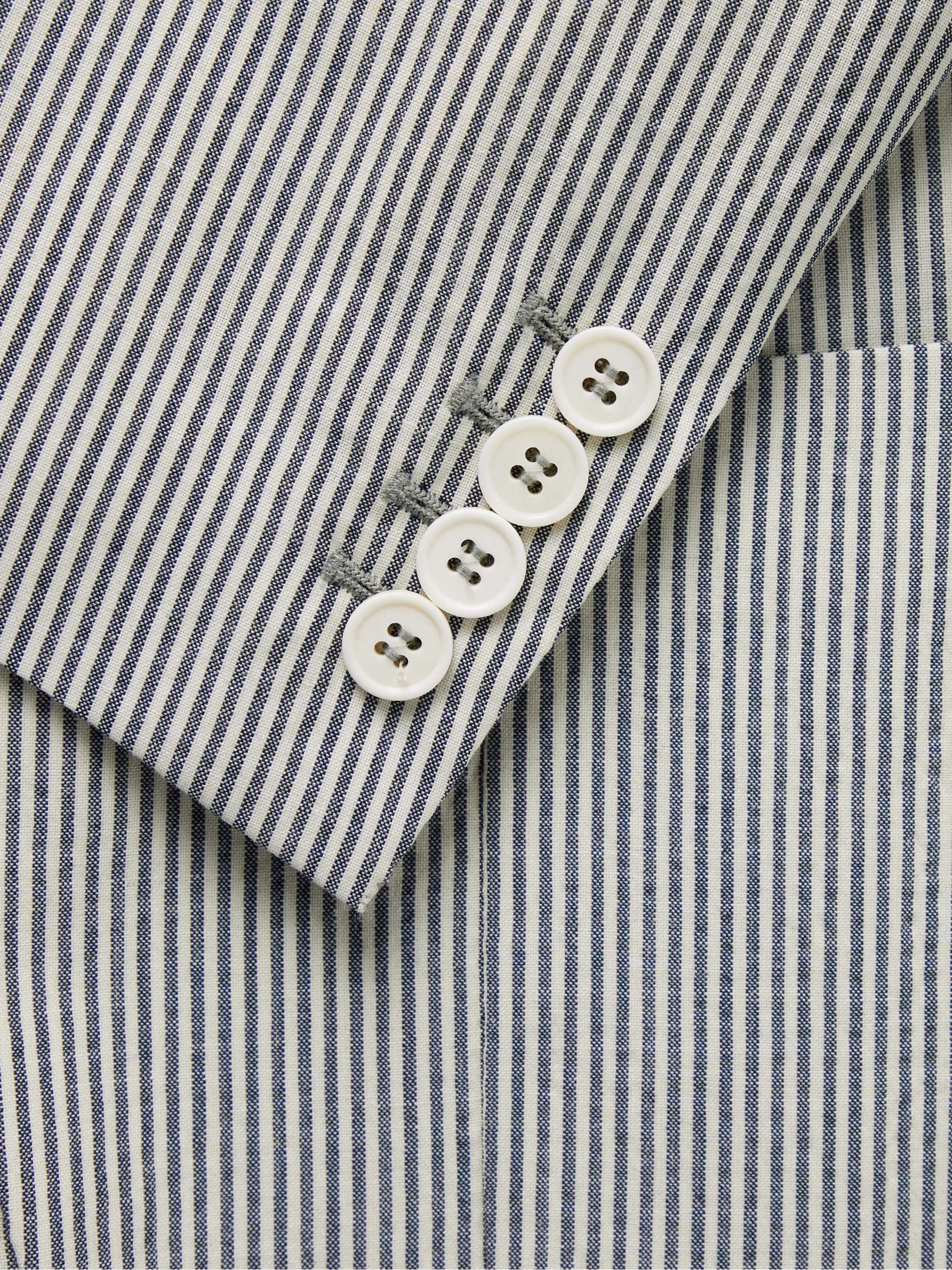 Striped Virgin Wool-Blend Blazer view