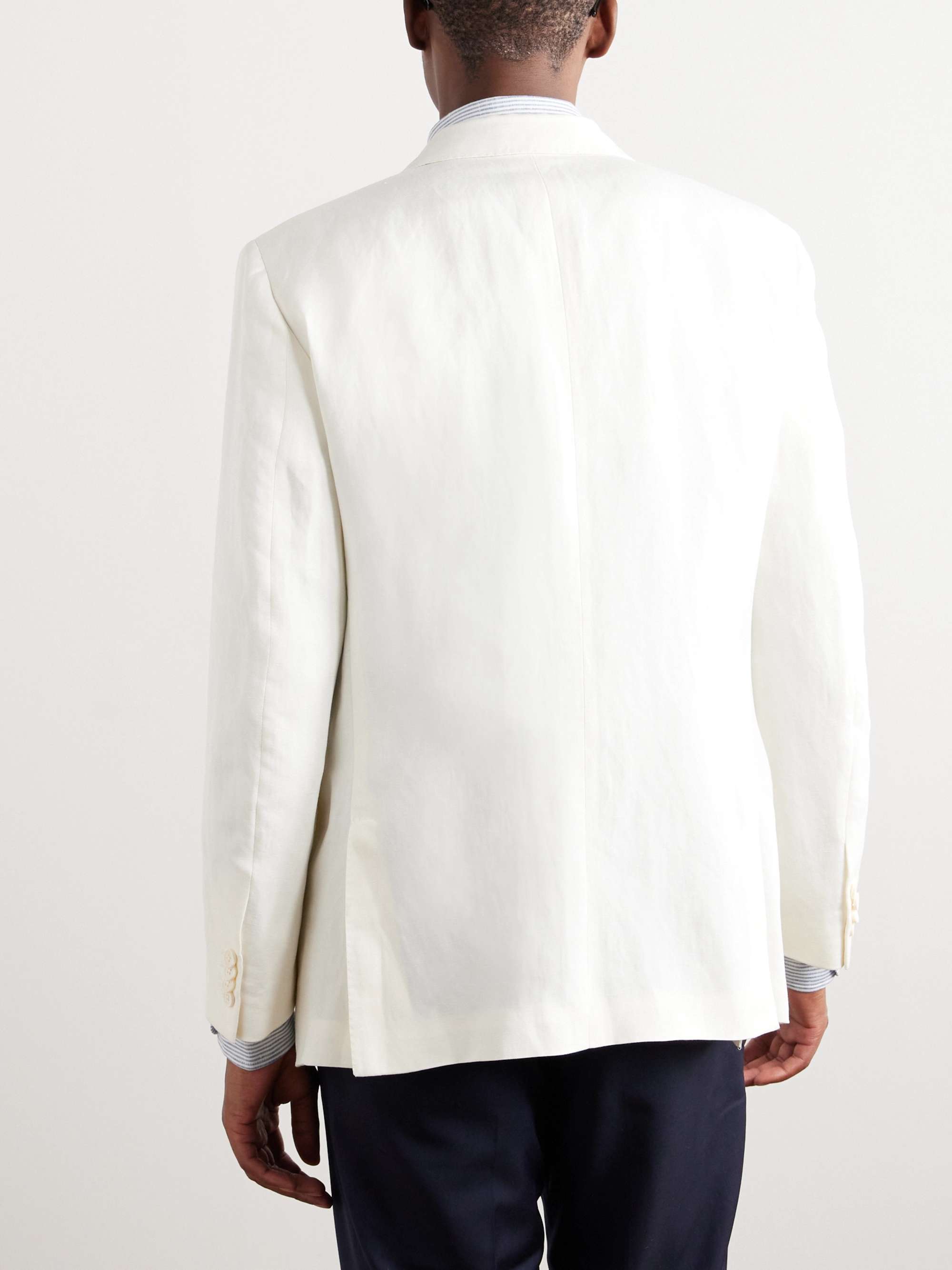 Linen and Silk-Blend Blazer view