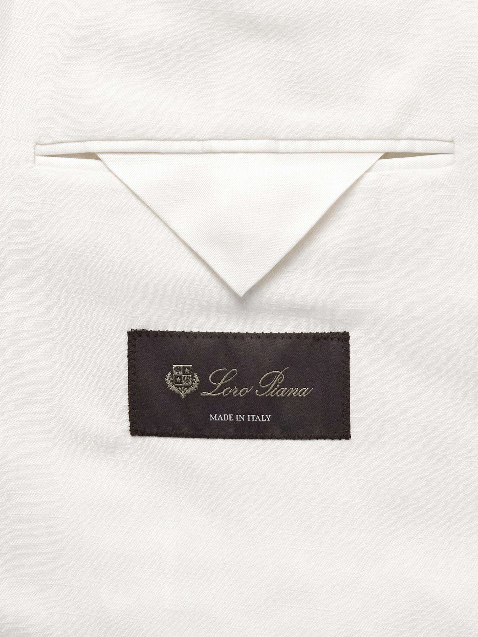Linen and Silk-Blend Blazer view