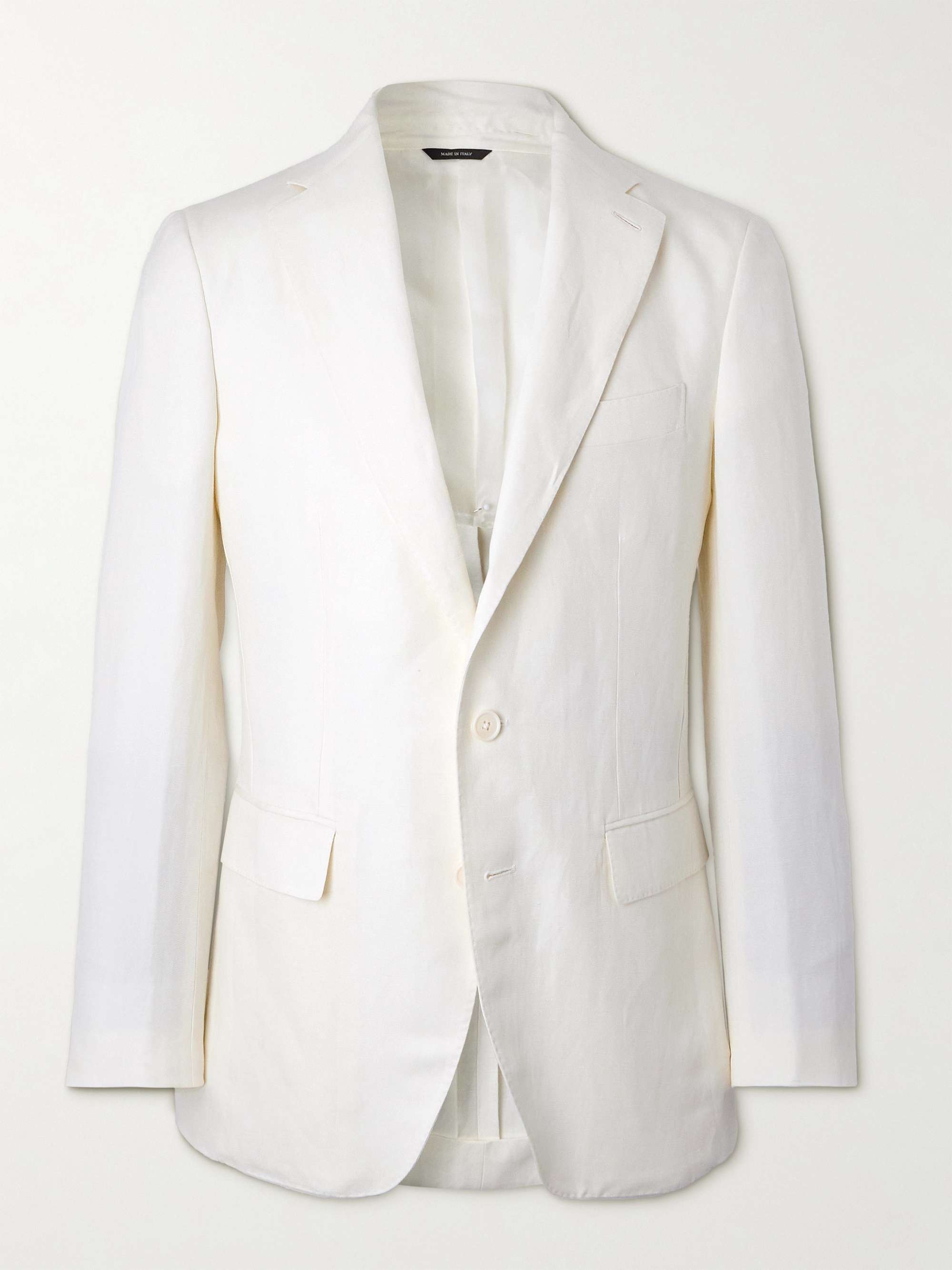 Linen and Silk-Blend Blazer view