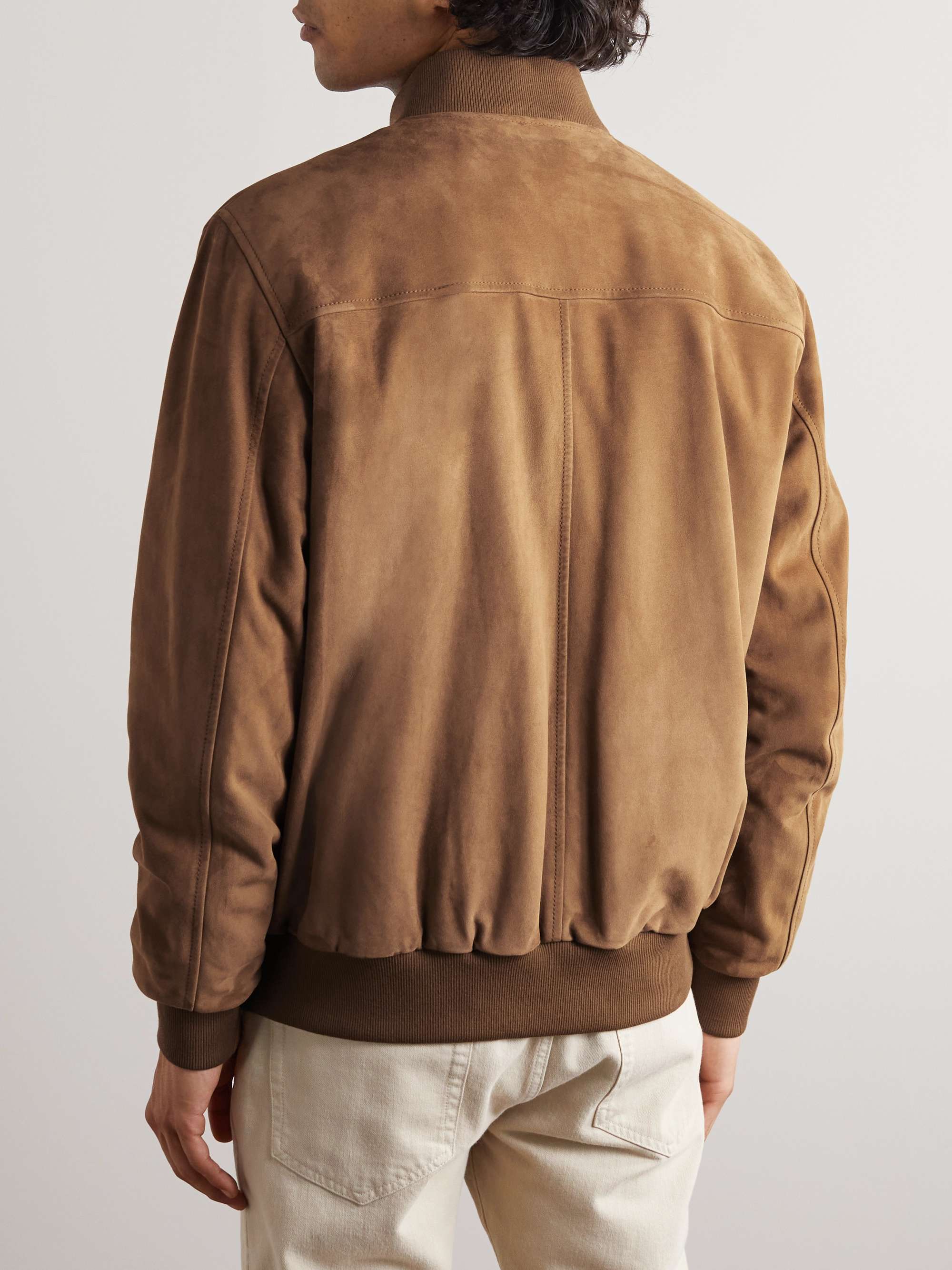 LP IVY Suede Bomber Jacket view