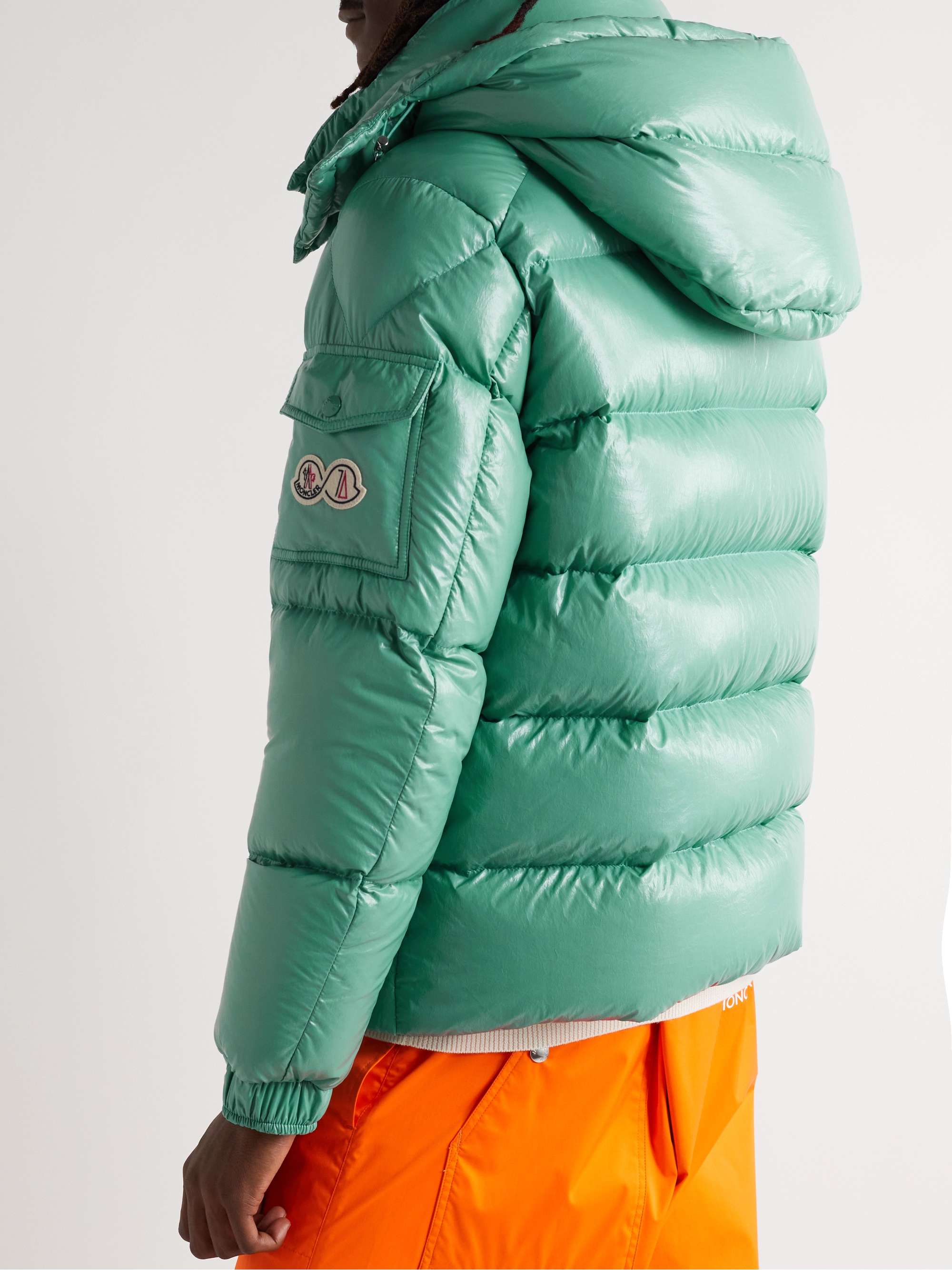 Moncler Maya 70 Logo-Appliquéd Quilted Shell Hooded Down Jacket view