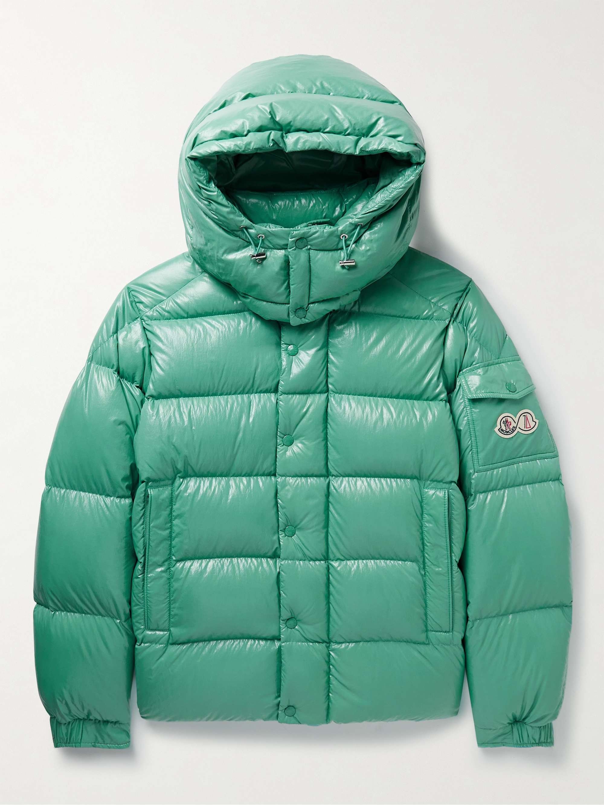 Moncler Maya 70 Logo-Appliquéd Quilted Shell Hooded Down Jacket view