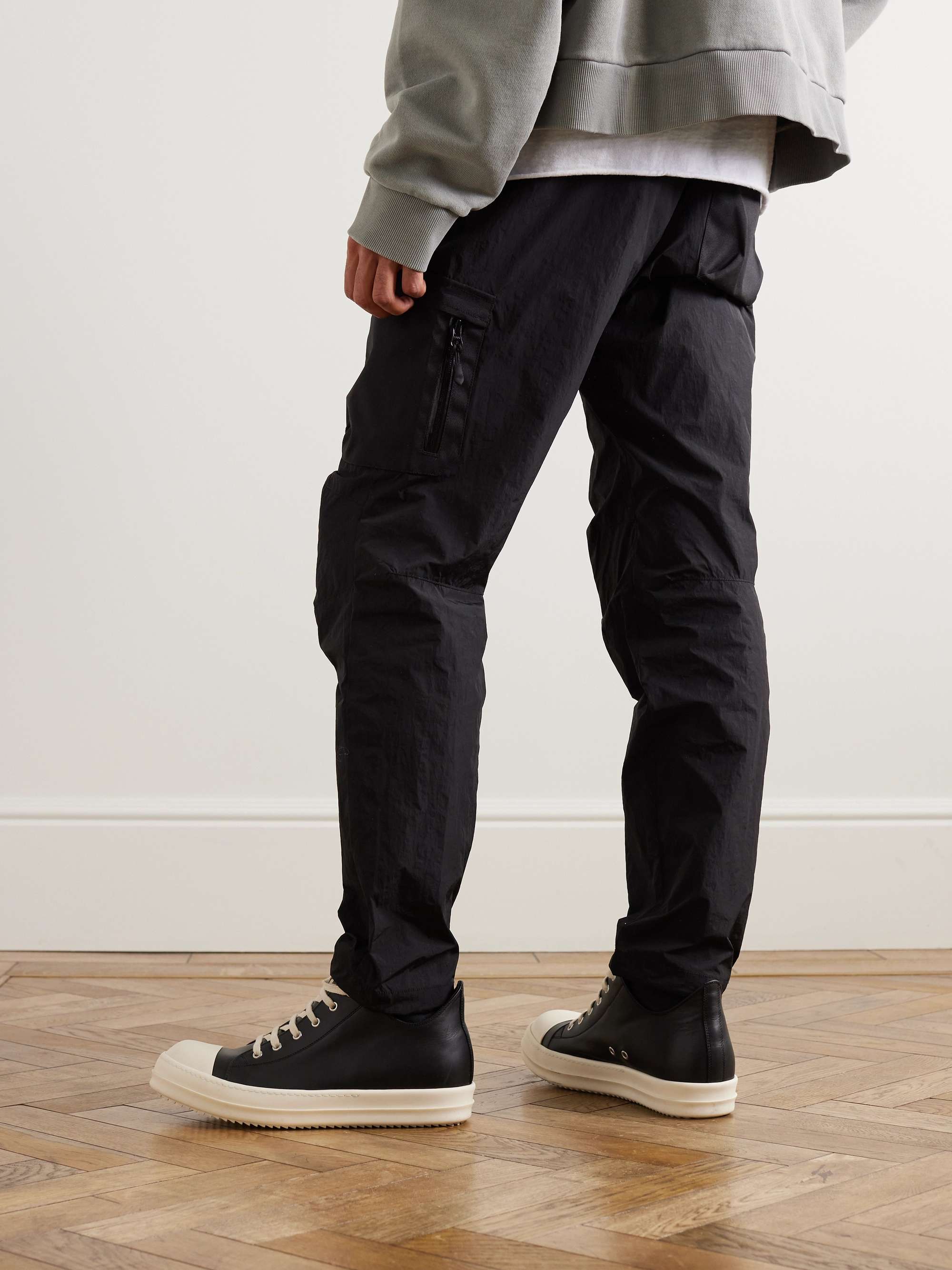 Himalayan Straight-Leg Canvas-Panelled Nylon Cargo Trousers view