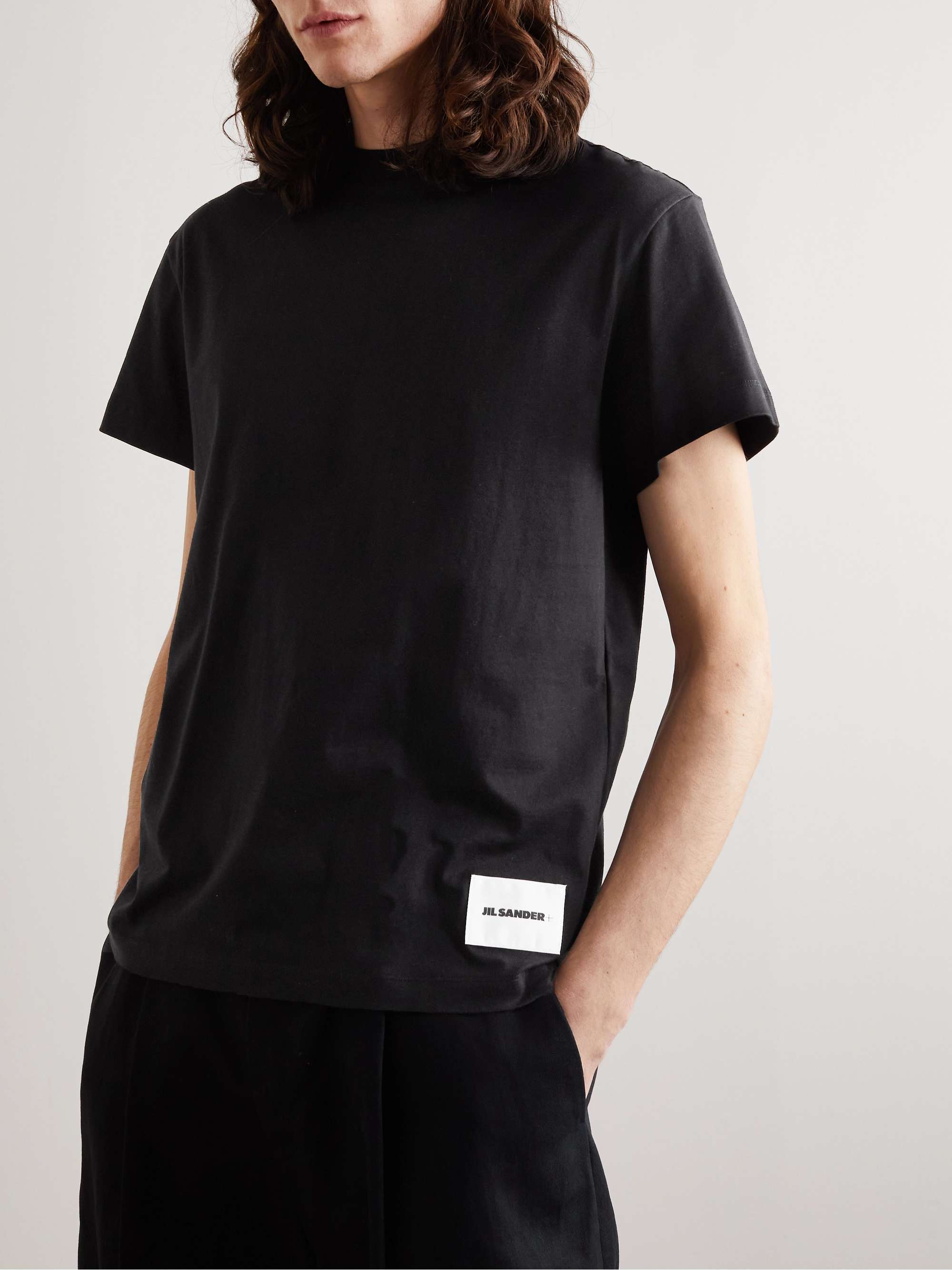 Set of Three Organic Cotton-Jersey T-Shirts view