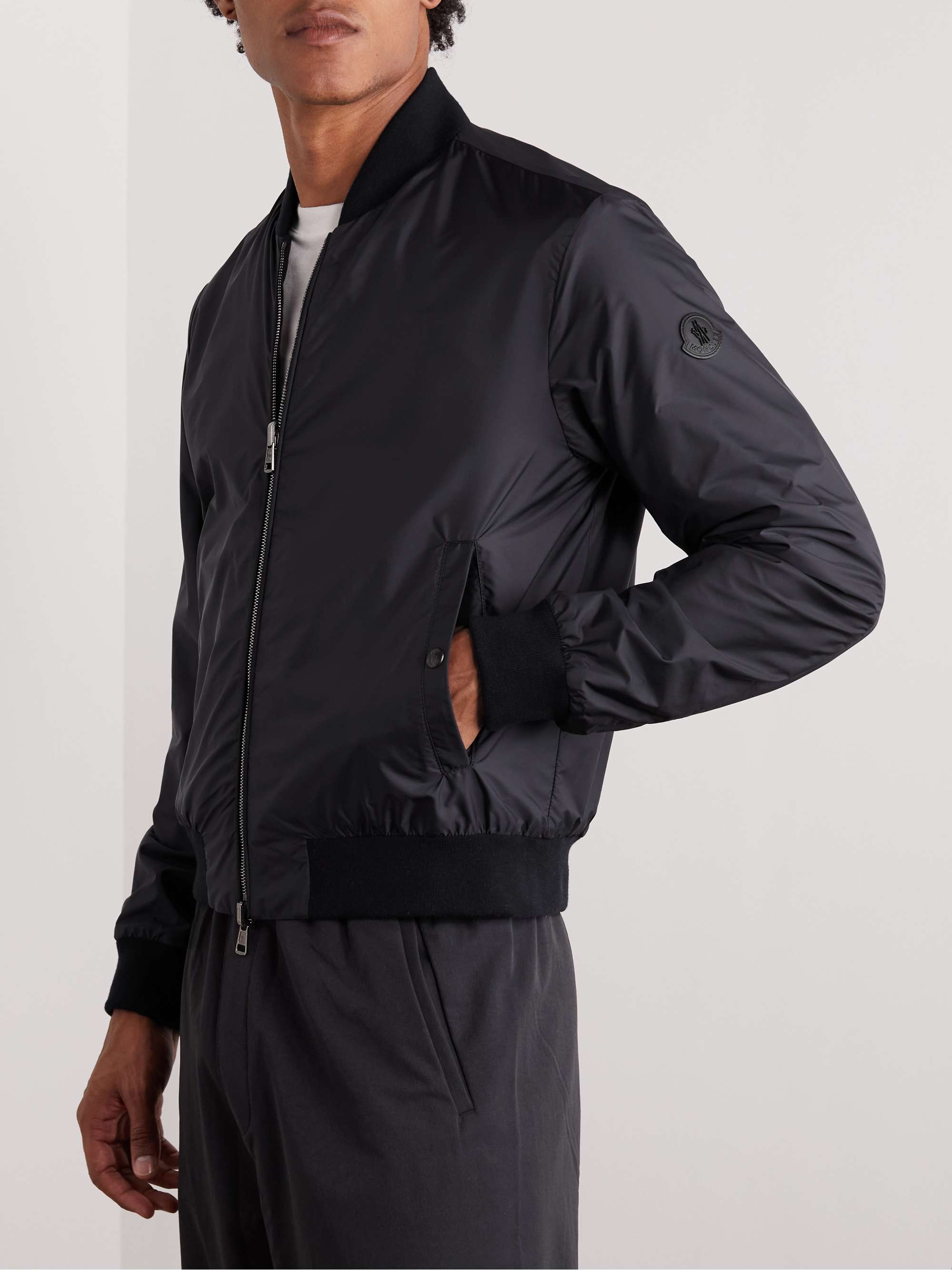 Barn Reversible Virgin Wool-Flannel and Shell Bomber Jacket view