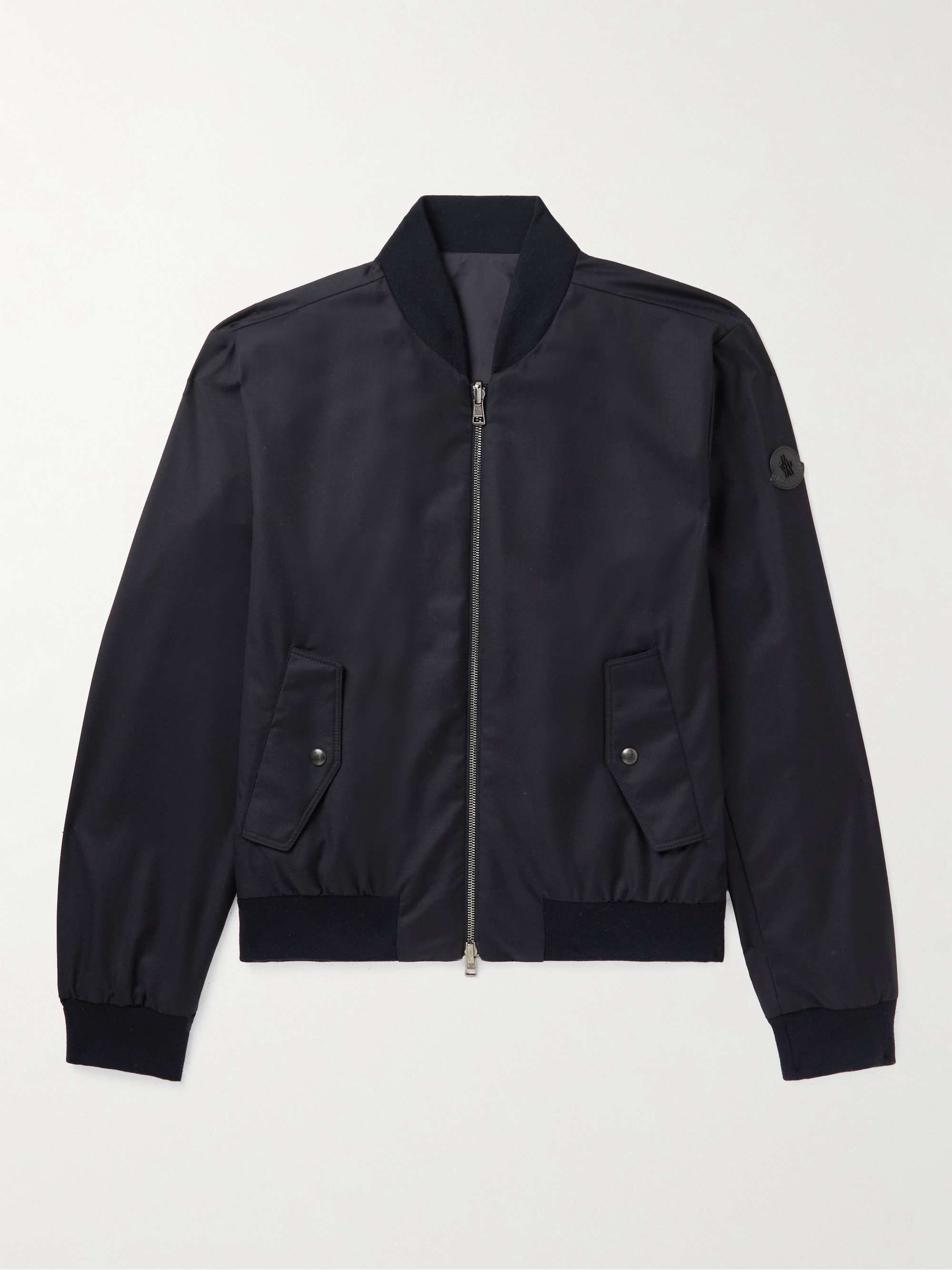 Barn Reversible Virgin Wool-Flannel and Shell Bomber Jacket view