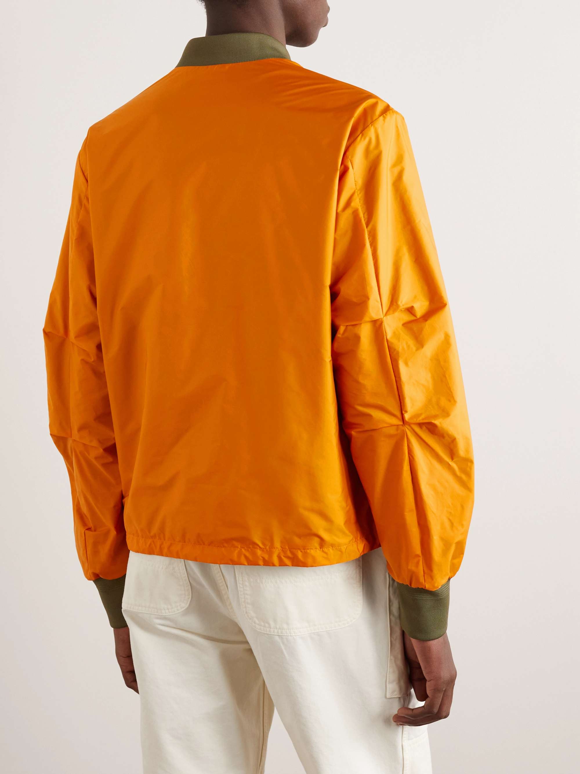 Ouveze Logo-Appliquéd Shell Bomber Jacket view