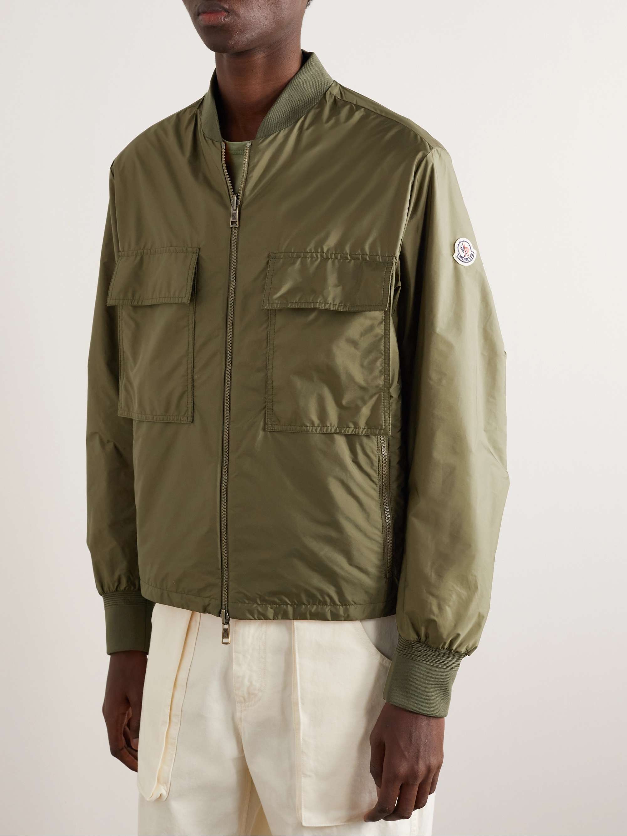 Ouveze Logo-Appliquéd Shell Bomber Jacket view