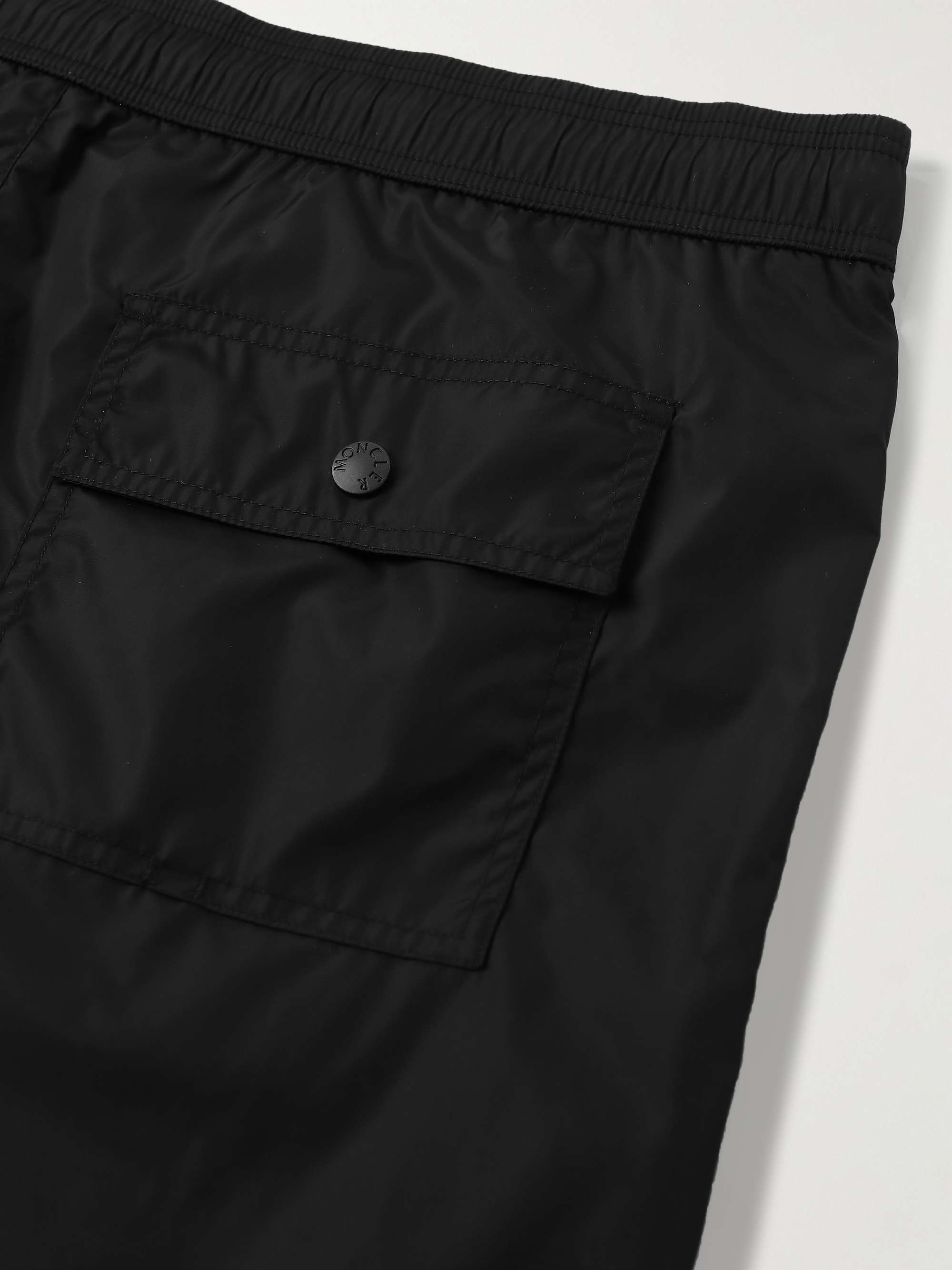 Slim-Fit Mid-Length Logo-Appliquéd Swim Shorts view