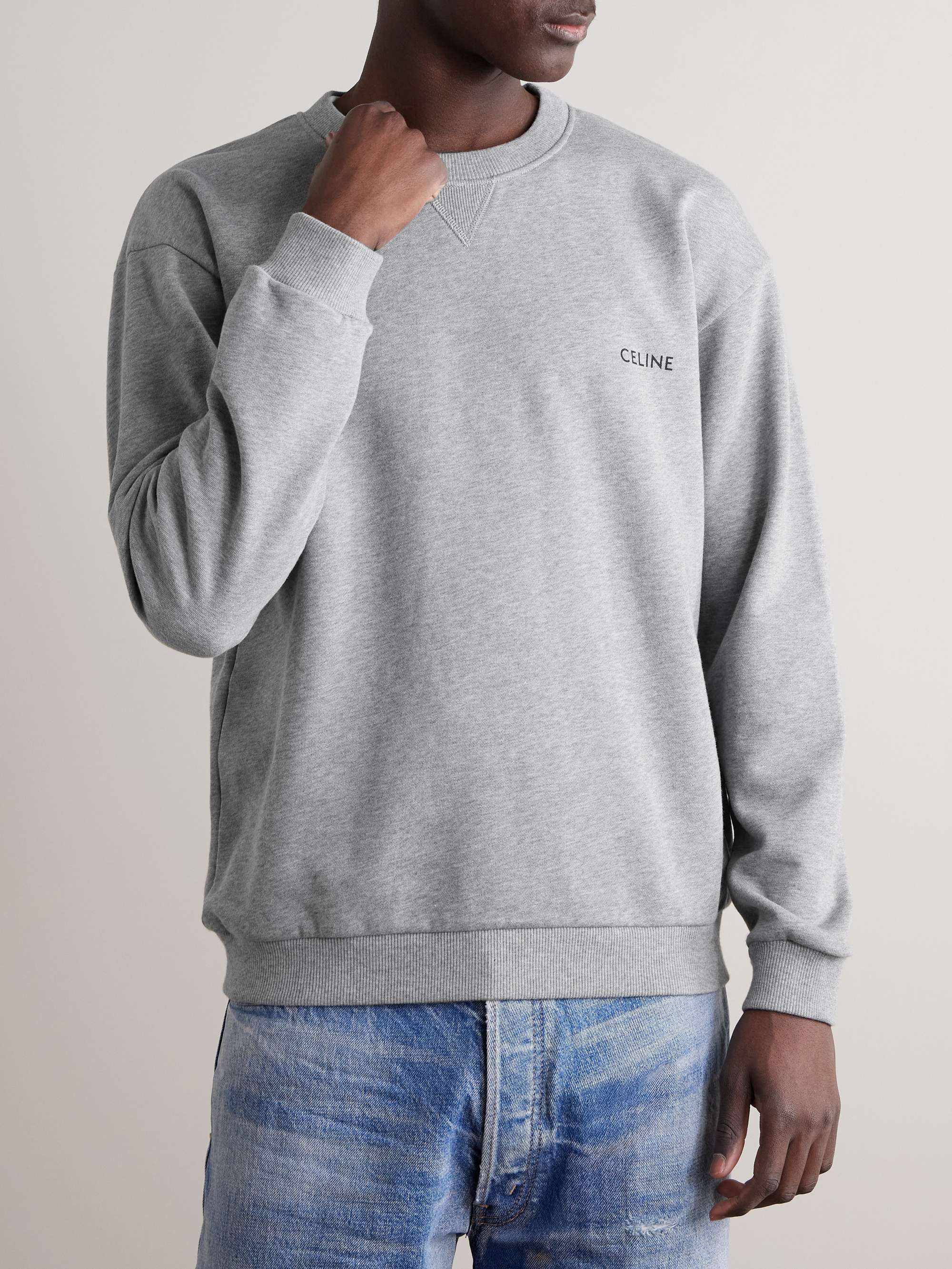 Logo-Print Stretch-Cotton Jersey Sweatshirt view