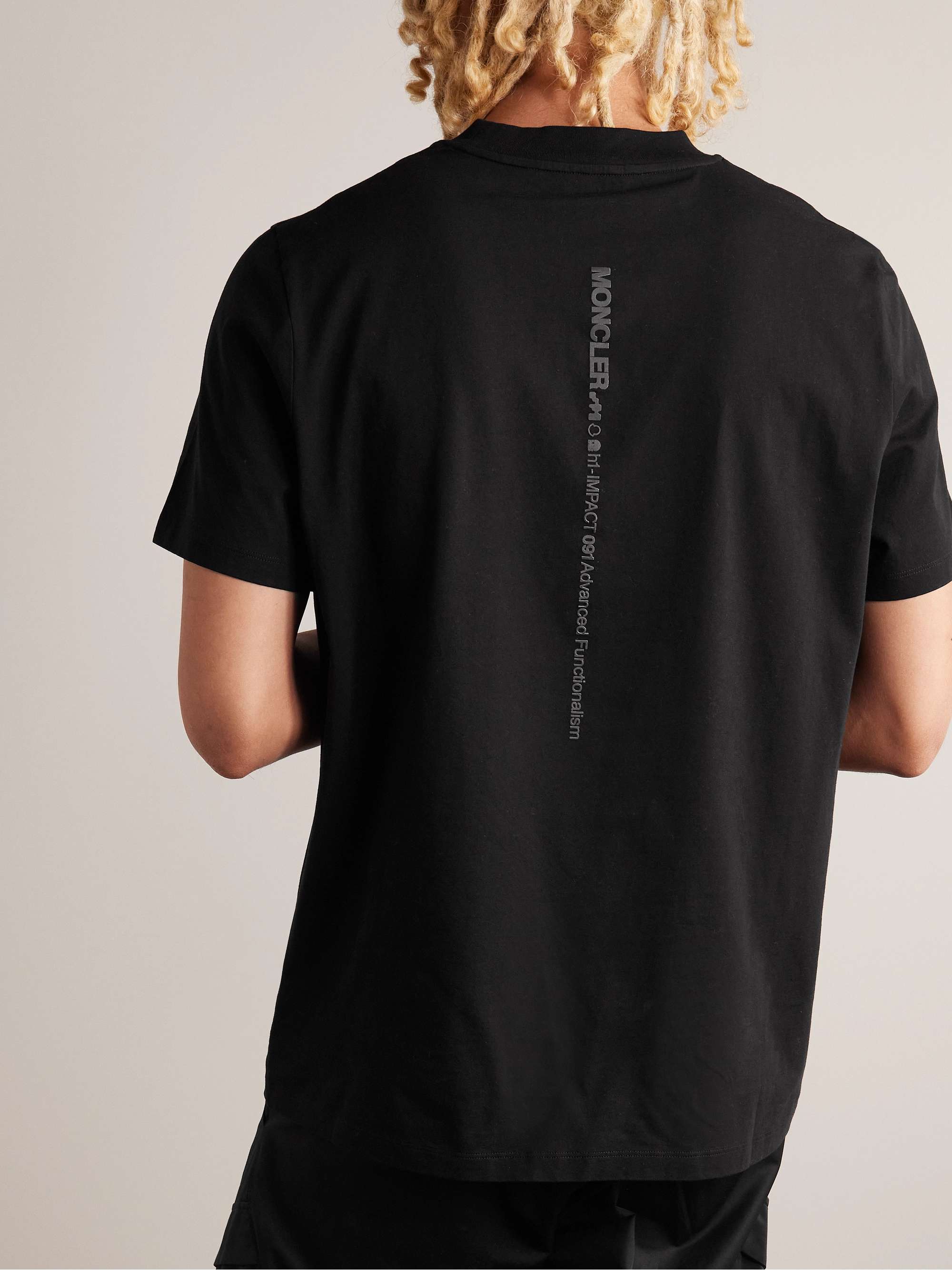 Logo-Appliquéd Printed Cotton-Jersey T-Shirt view