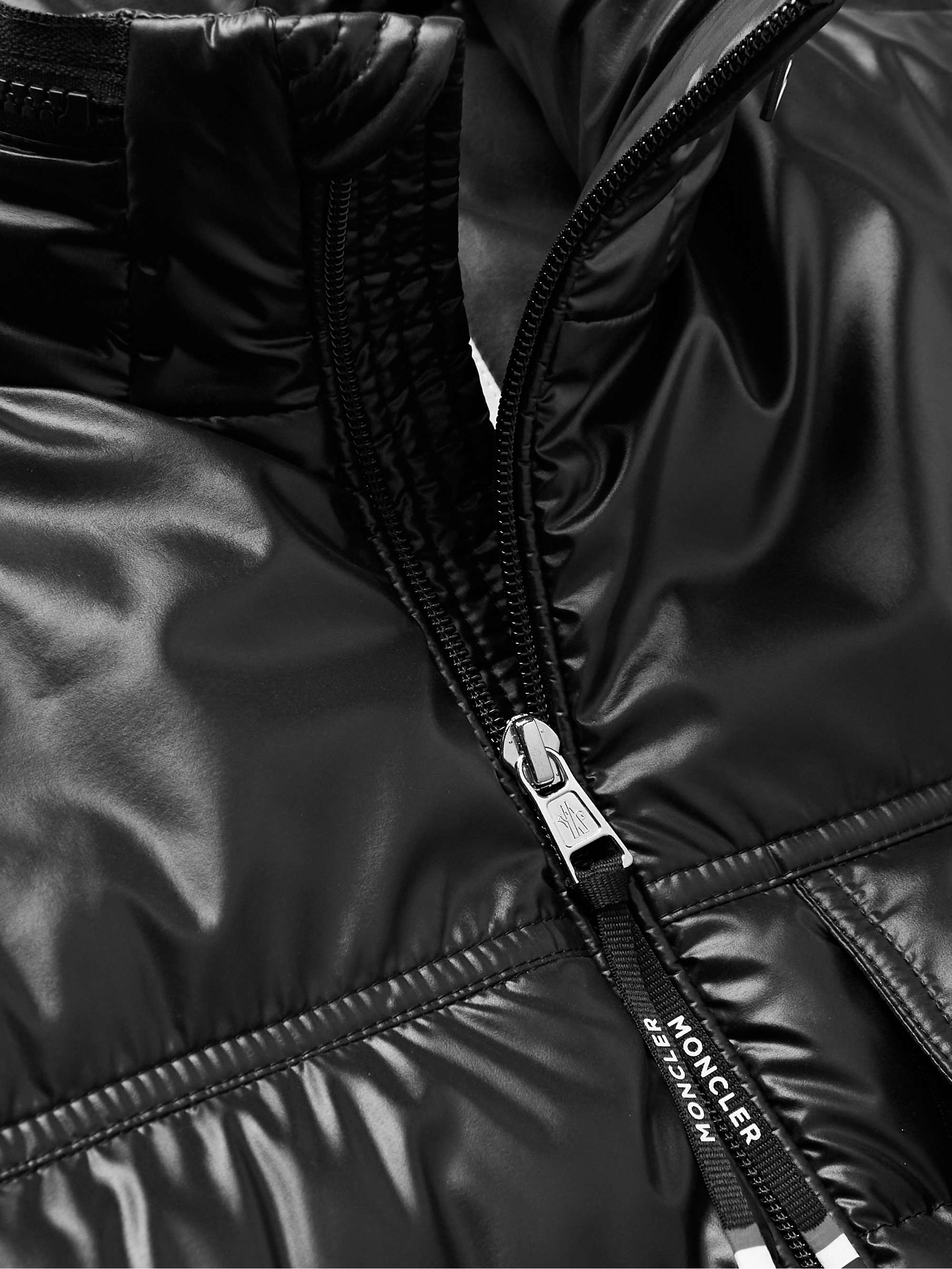 Malpas Quilted Glossed-Shell Hooded Down Jacket view