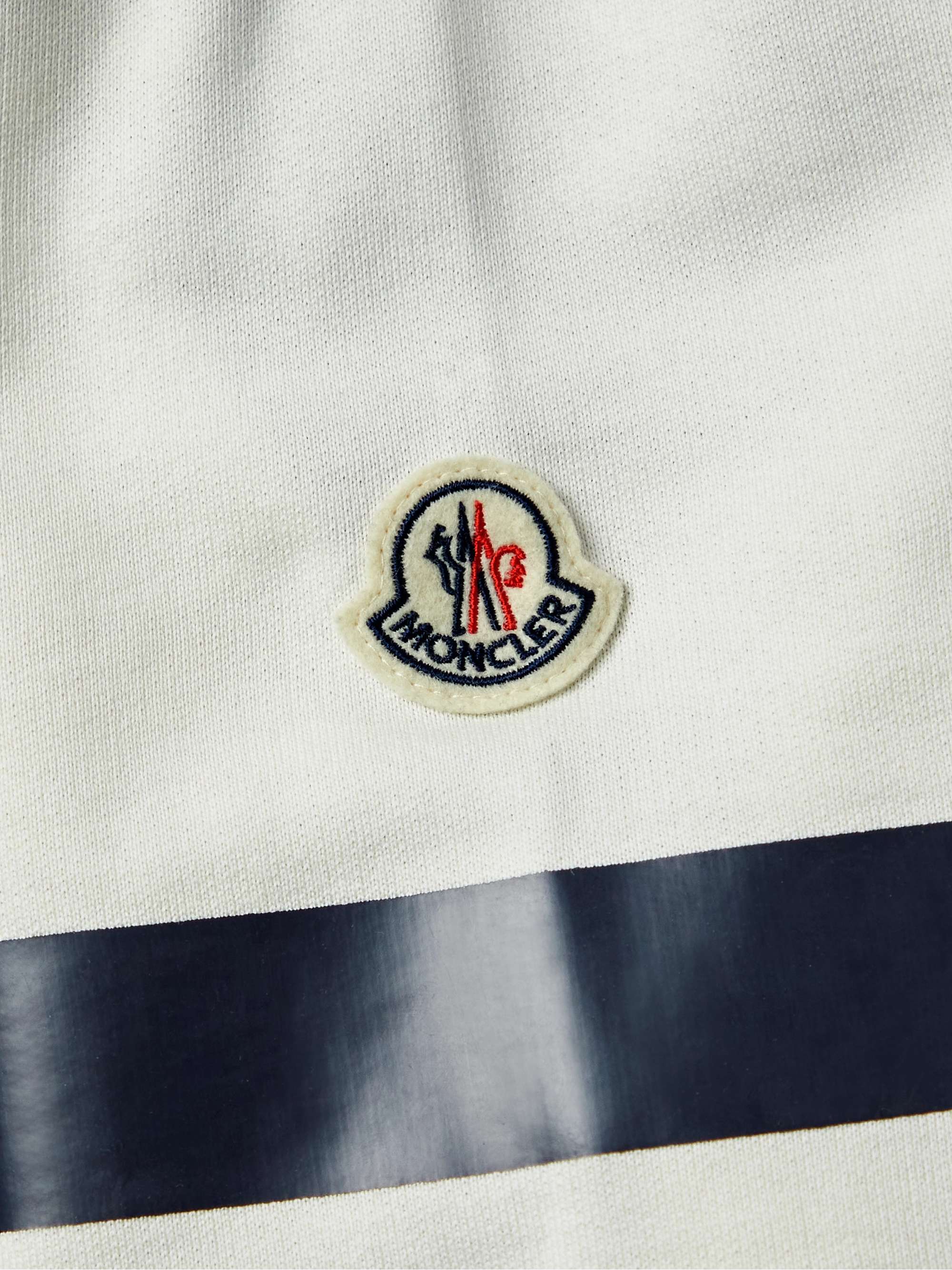 Logo-Embroidered Two-Tone Cotton-Jersey Sweatshirt view