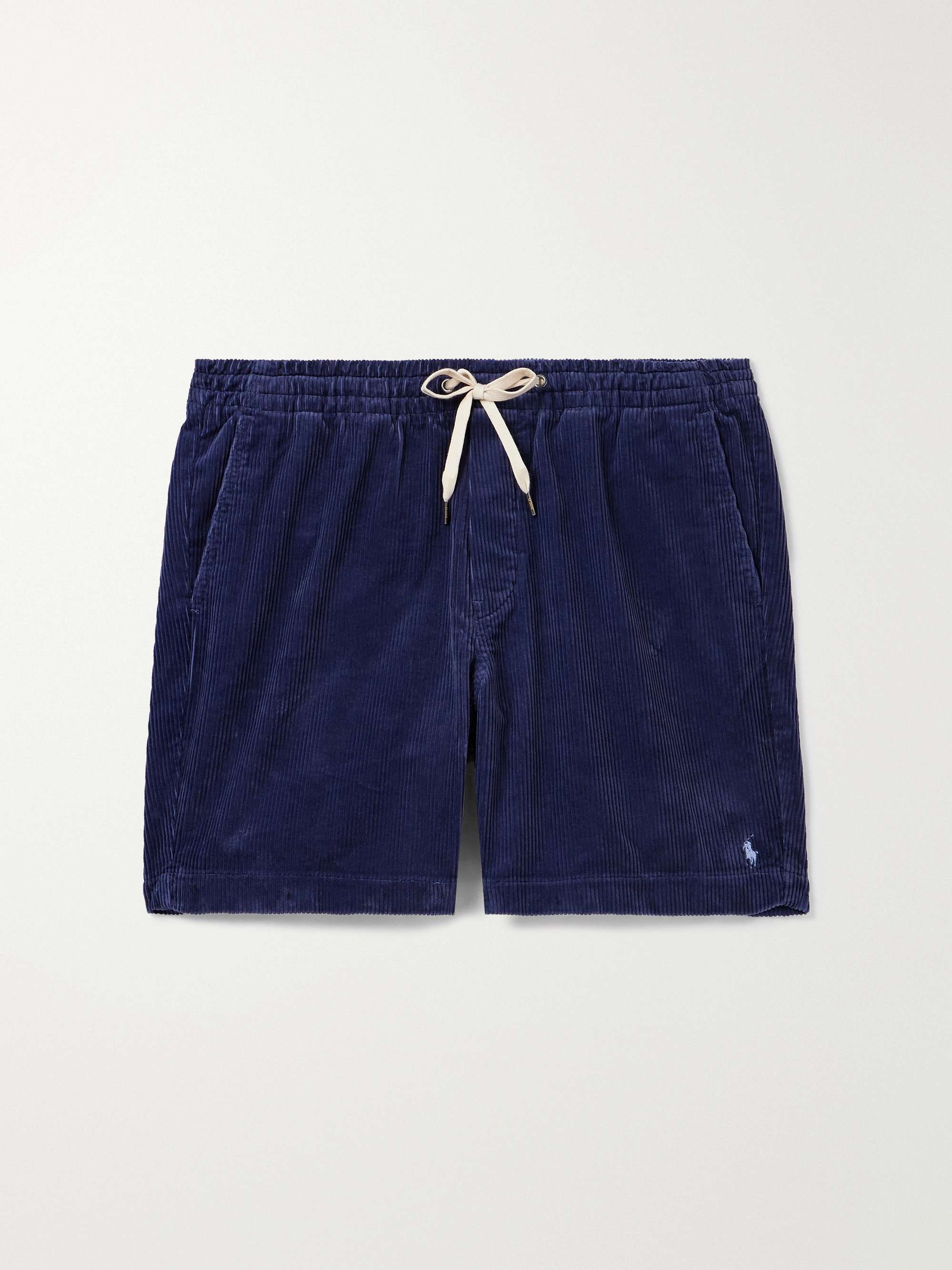 Prepster Straight-Leg Cotton-Corduroy Drawstring Shorts view