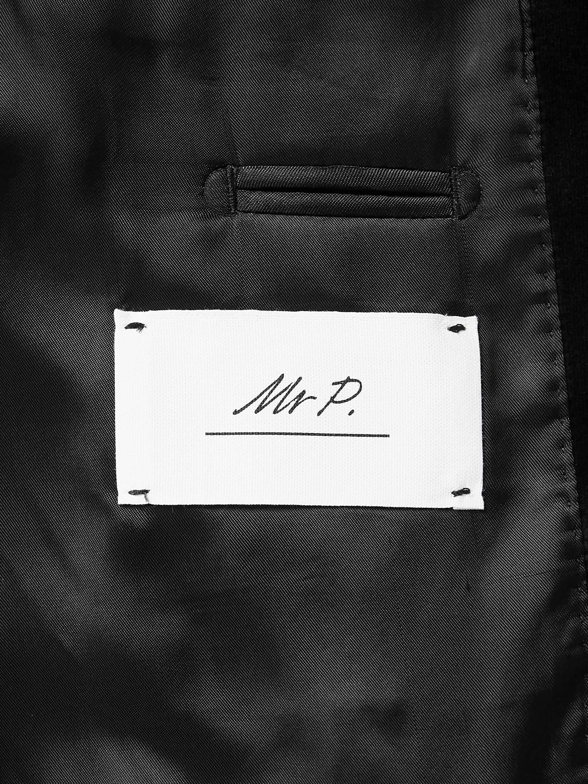 Cotton-Blend Velvet Tuxedo Jacket view