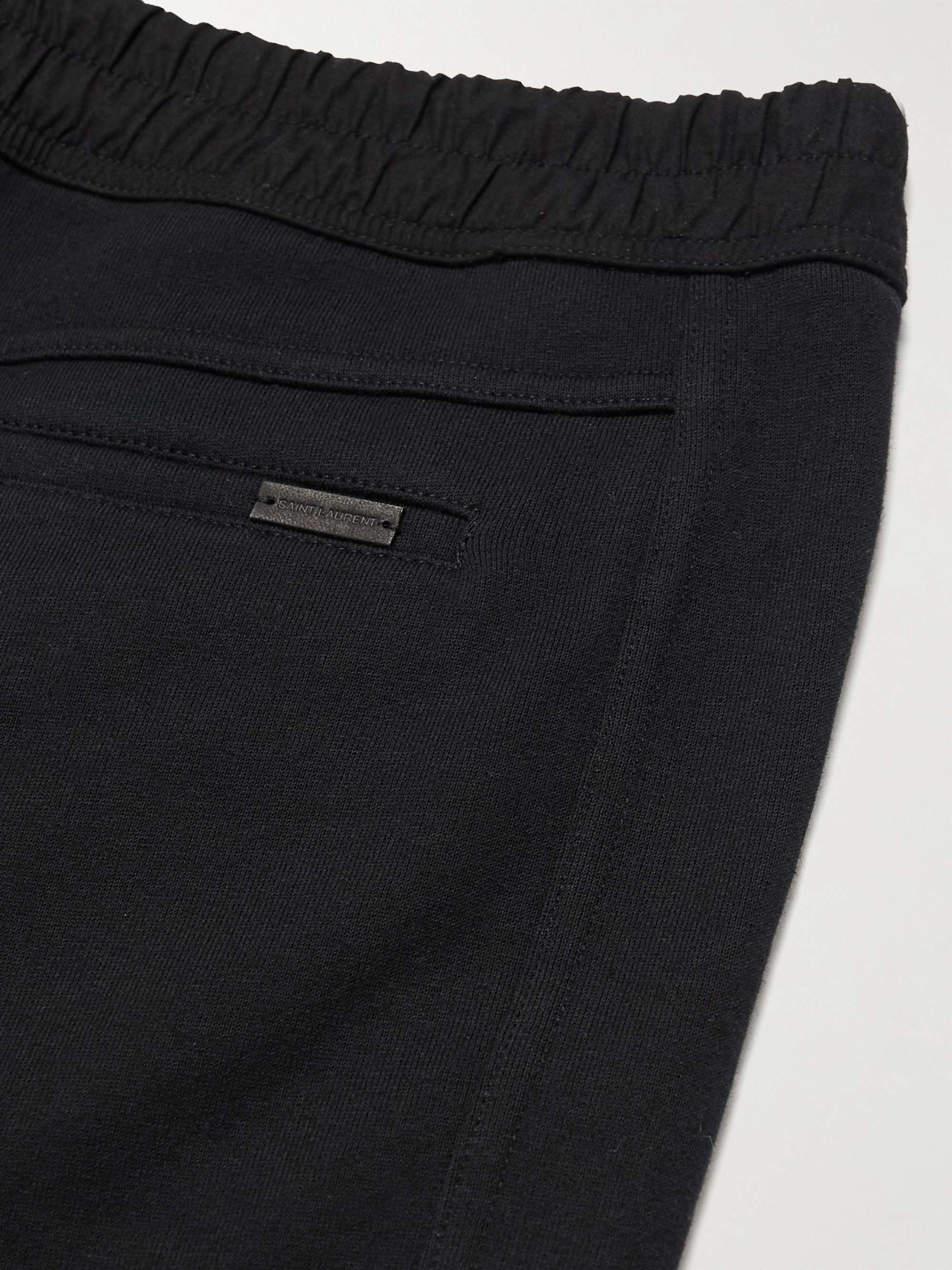 Tapered Logo-Embroidered Cotton-Jersey Sweatpants view