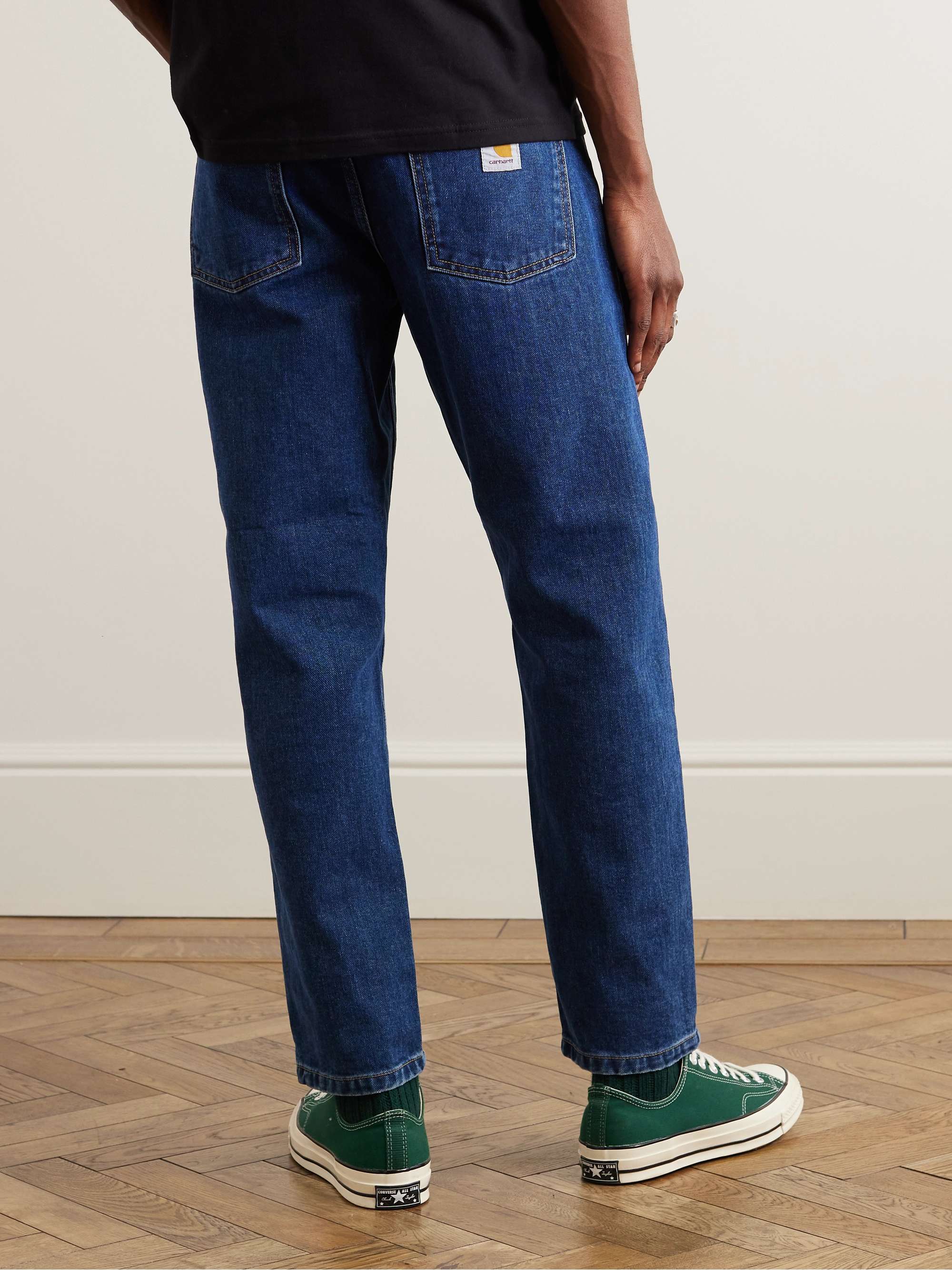 Newel Tapered Logo-Appliquéd Jeans view