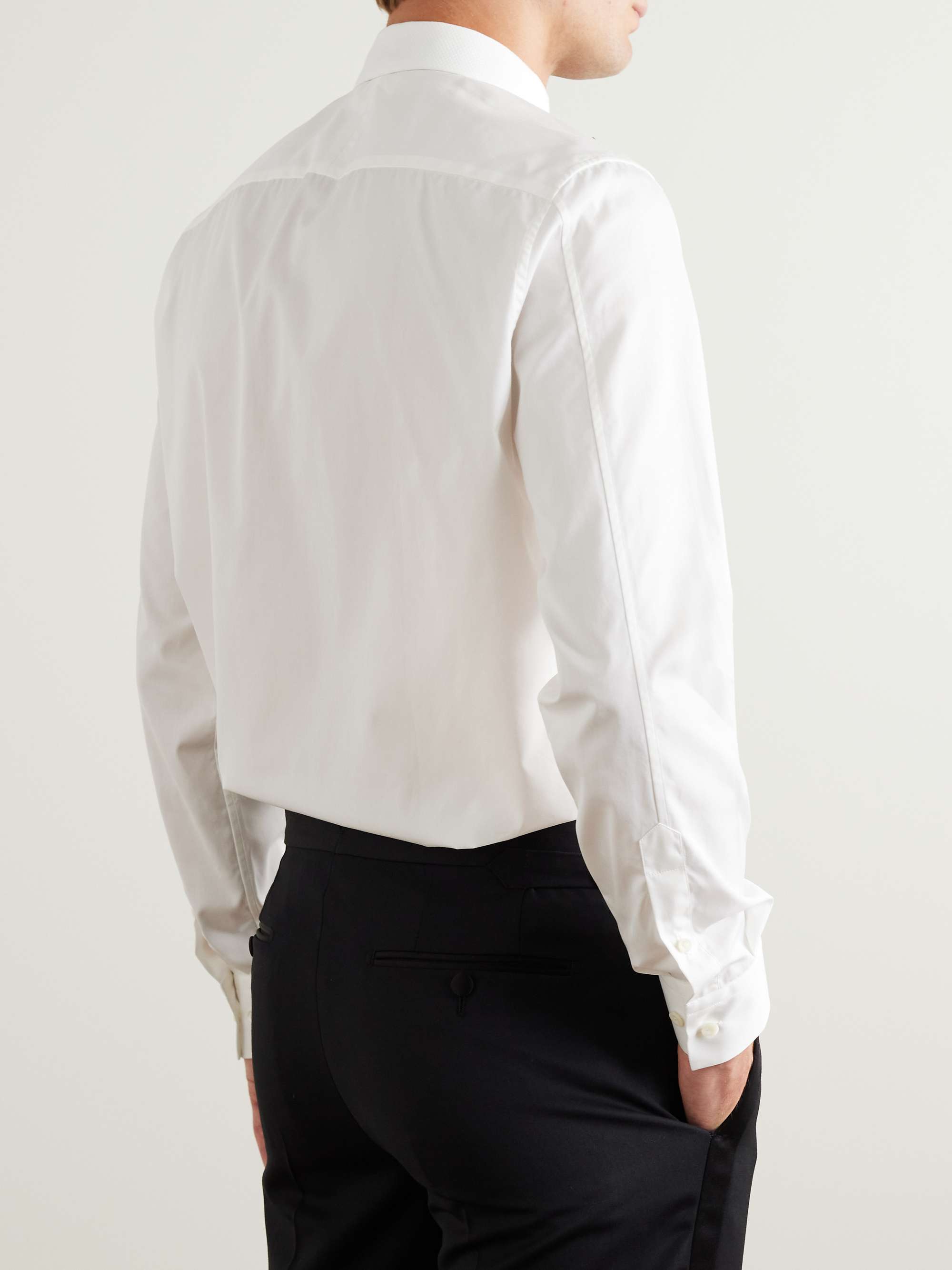 Cotton Bib-Front Tuxedo Shirt view