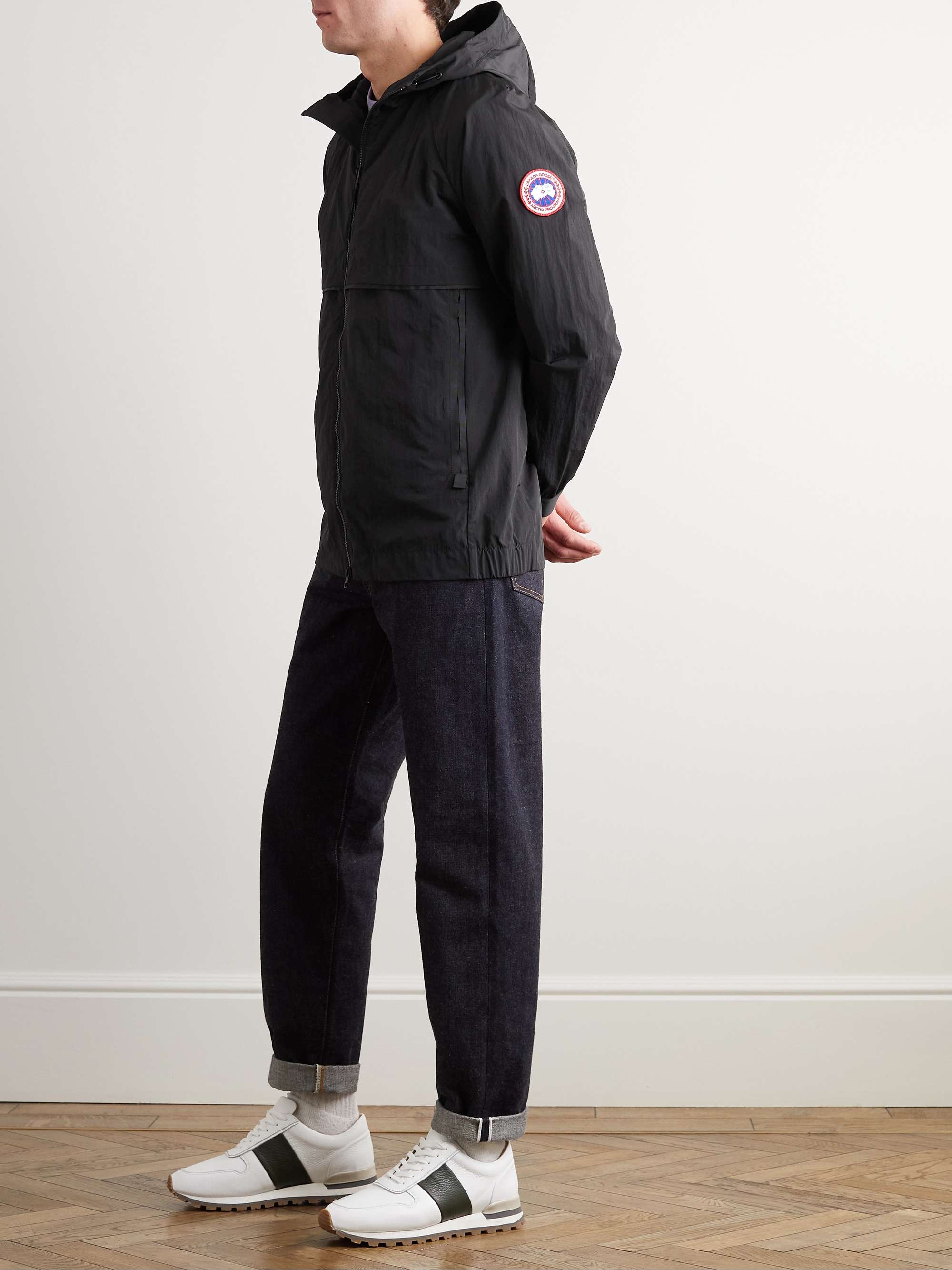 Faber Logo-Appliquéd Shell Hooded Jacket view