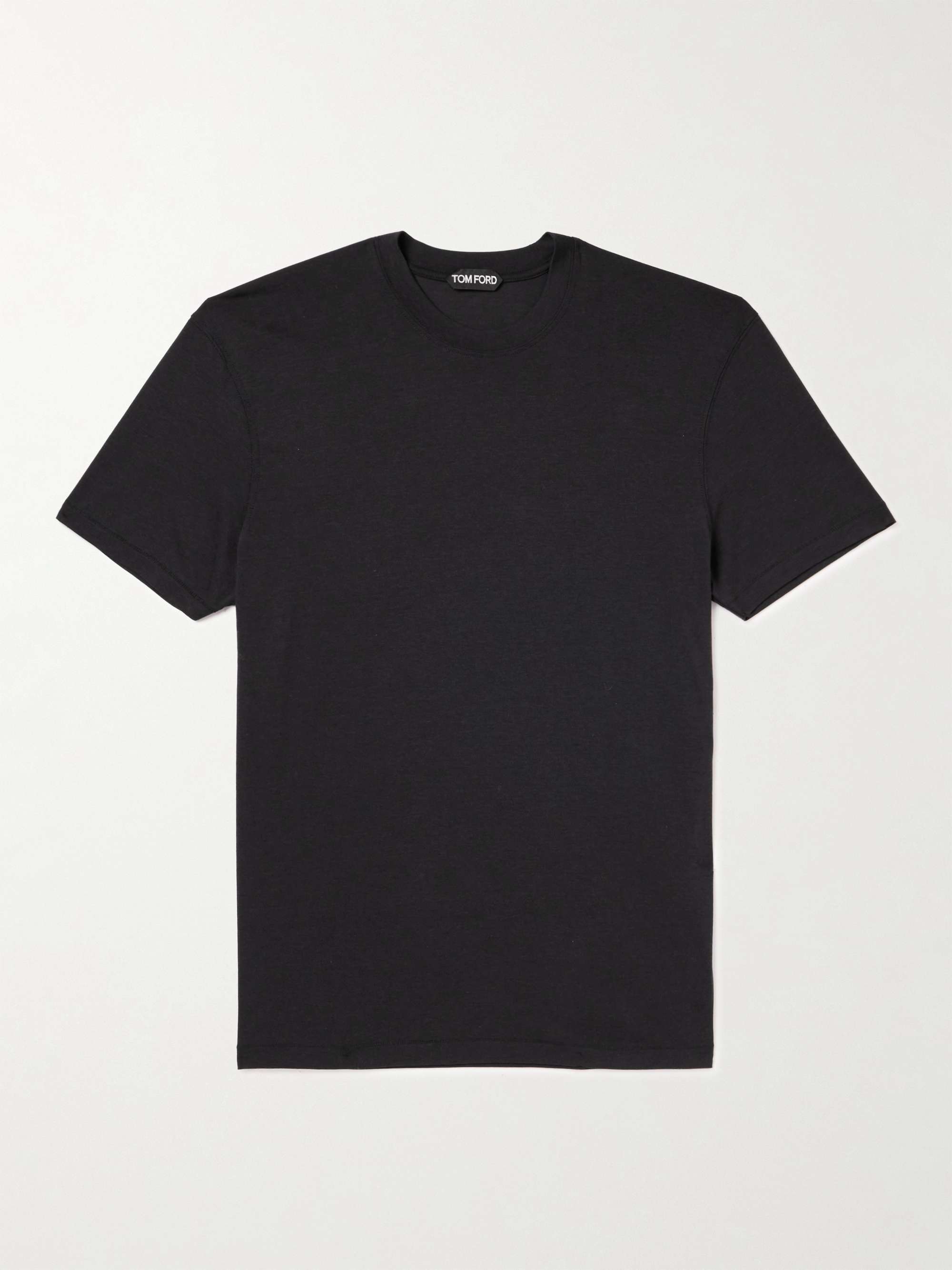 Logo-Embroidered Lyocell and Cotton-Blend Jersey T-Shirt view