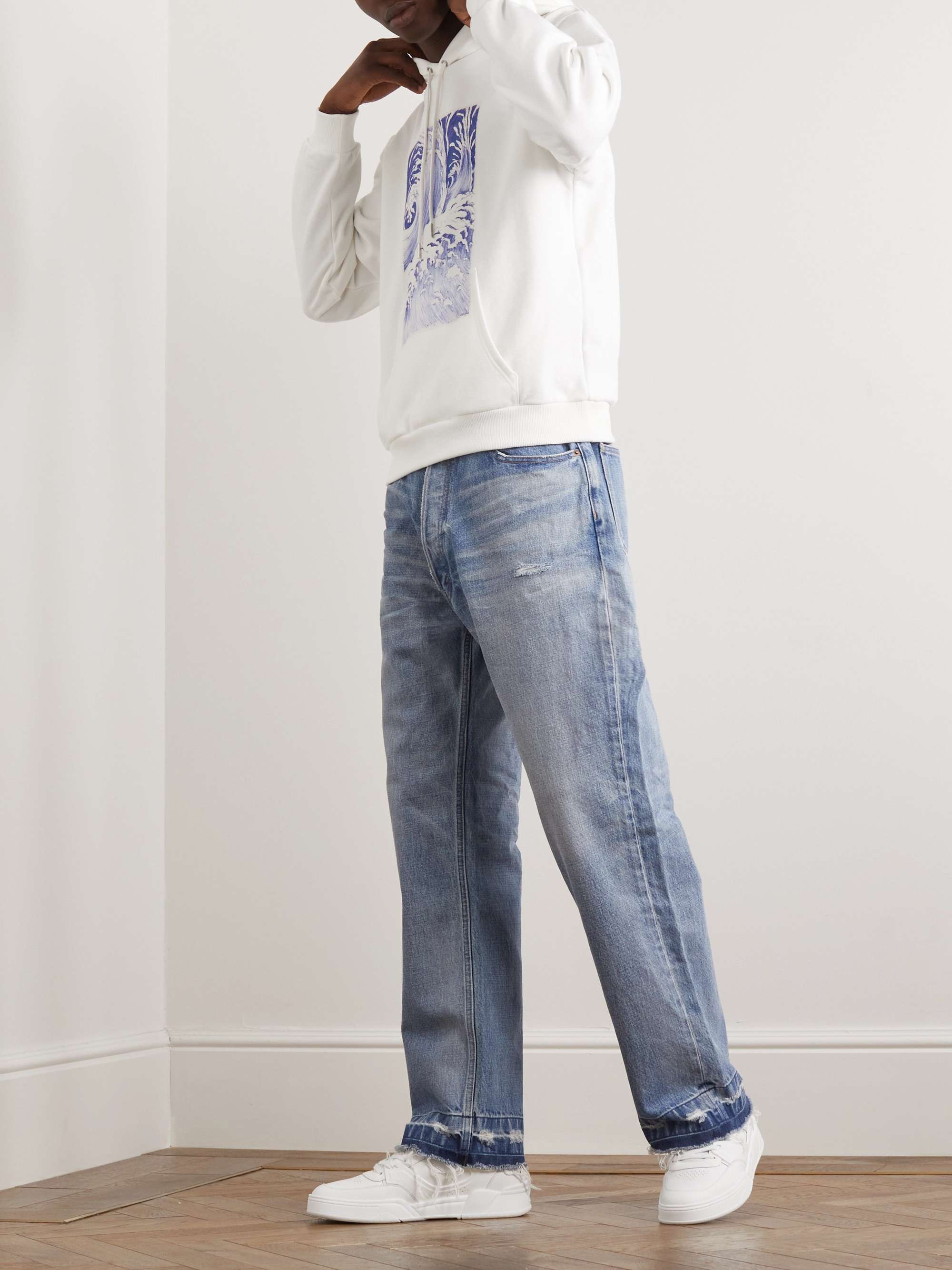 + David Weiss Printed Cotton-Jersey Hoodie view