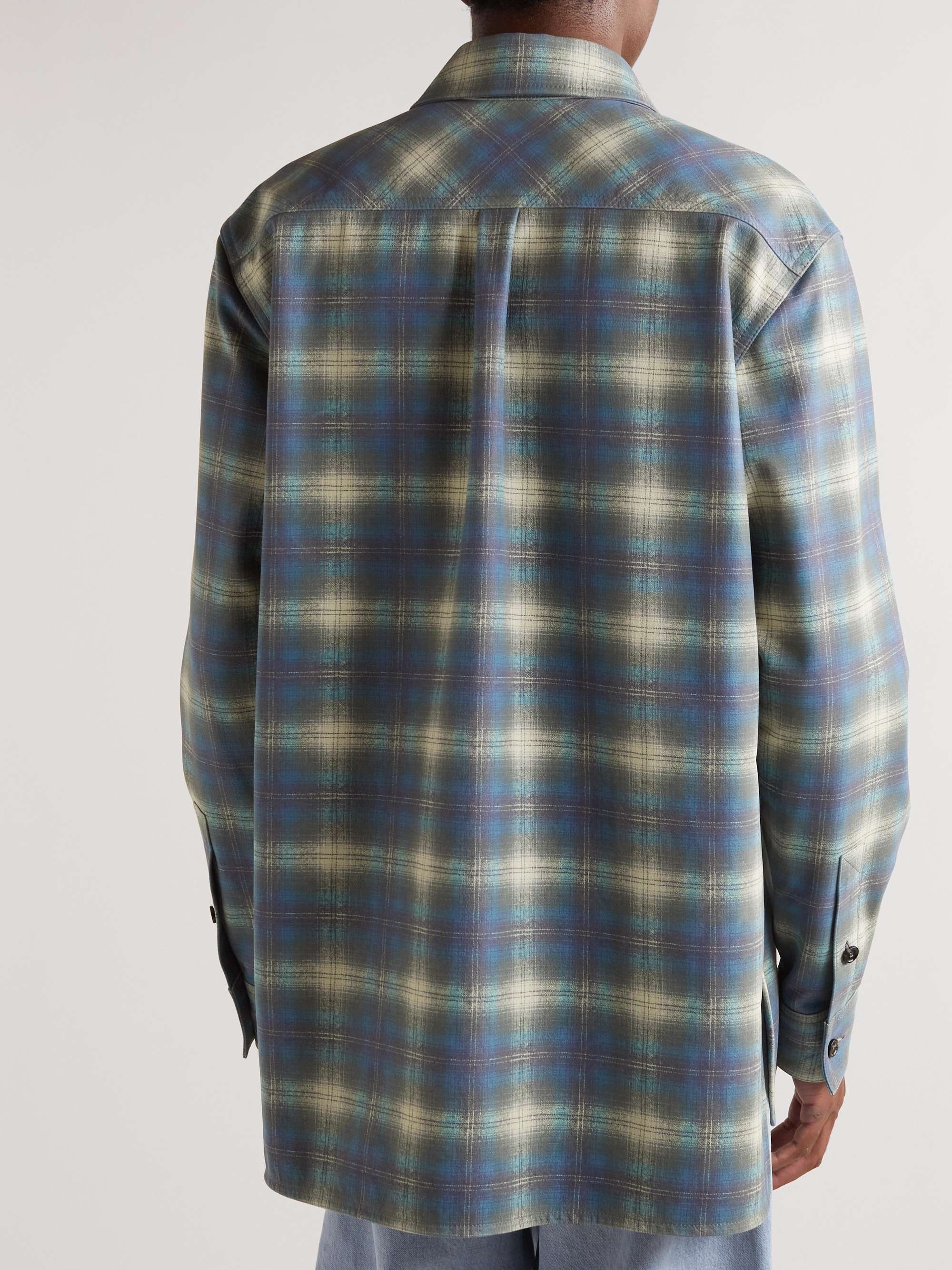 Checked Leather Shirt view