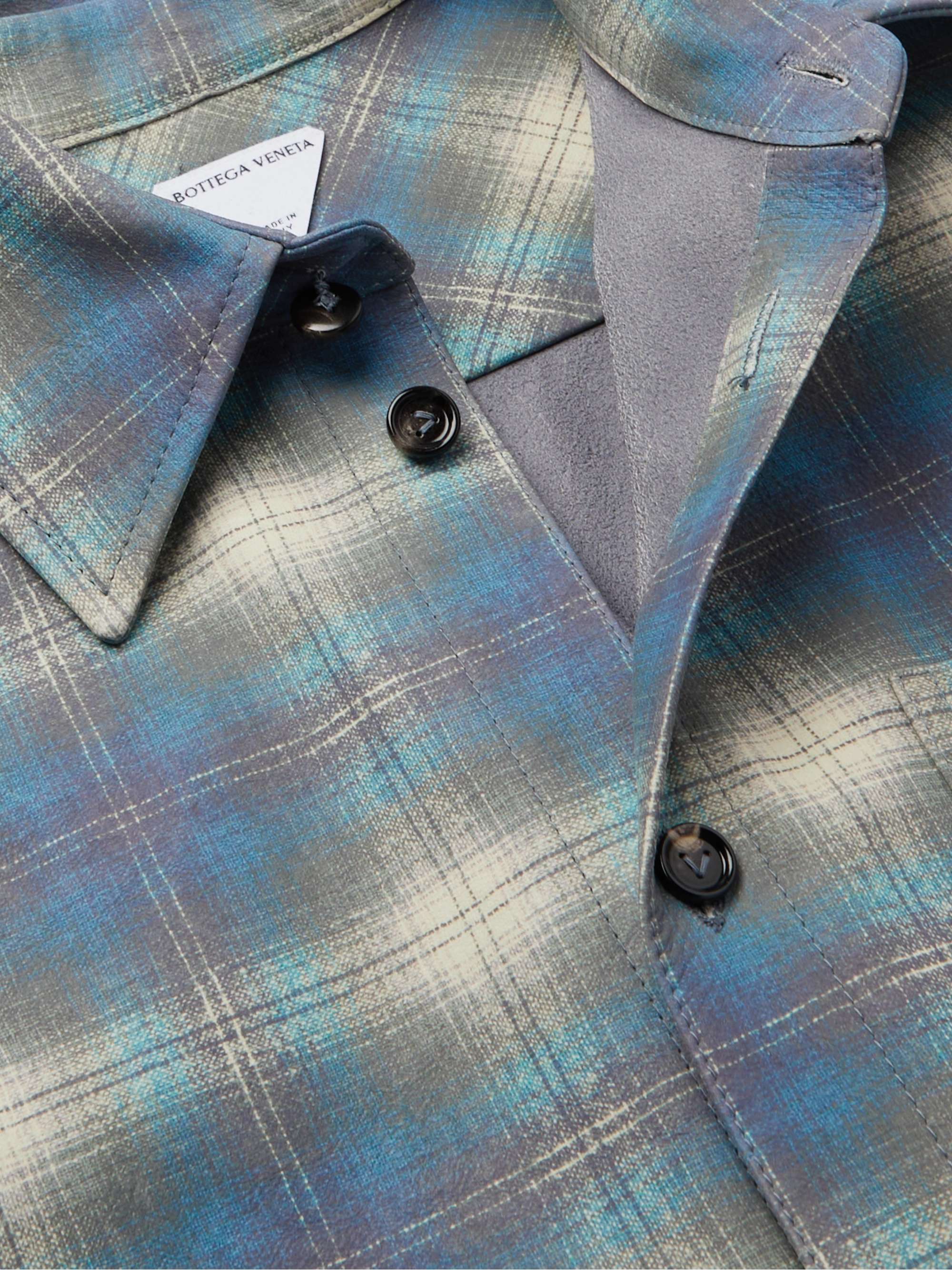 Checked Leather Shirt view