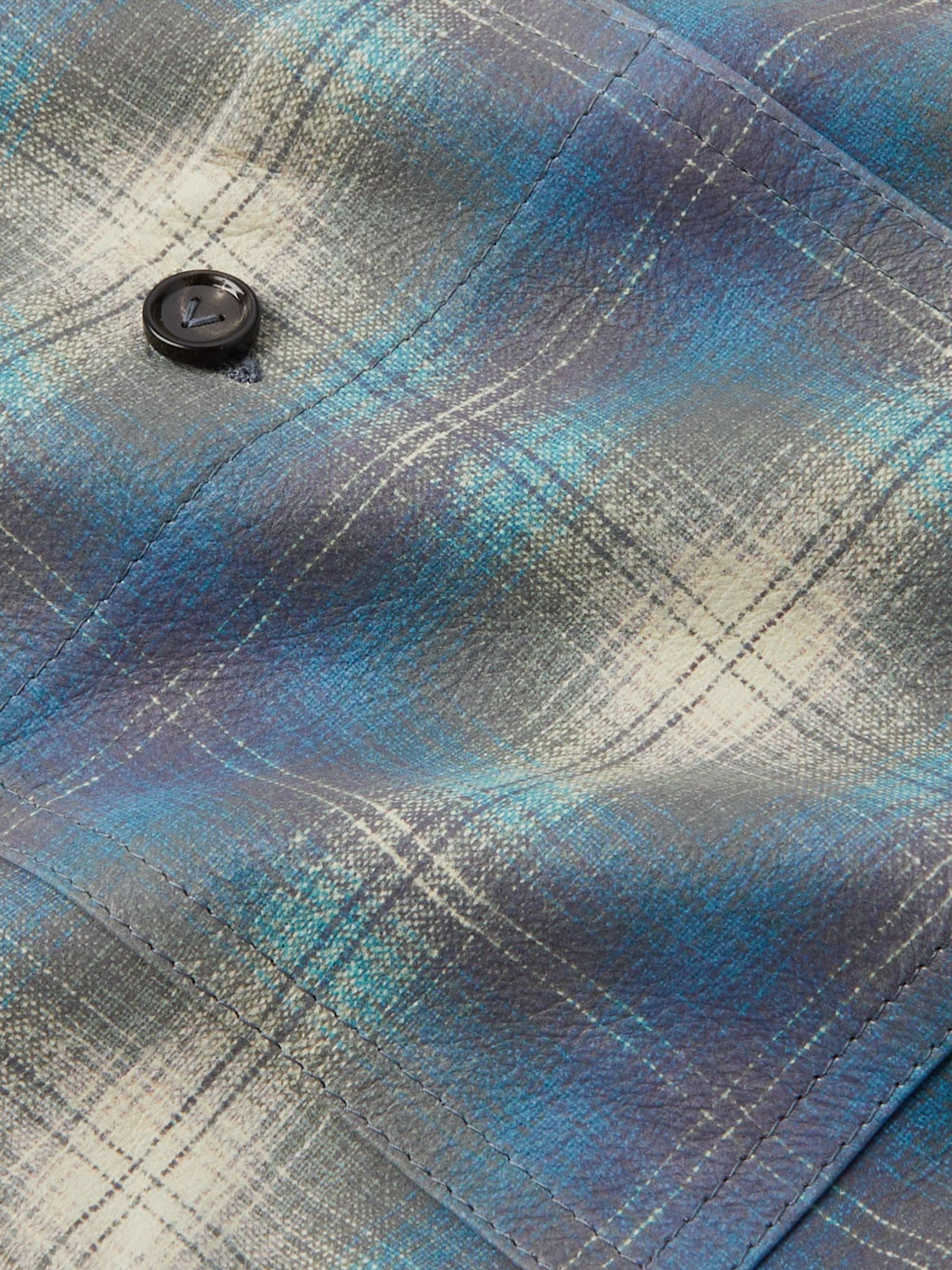 Checked Leather Shirt view