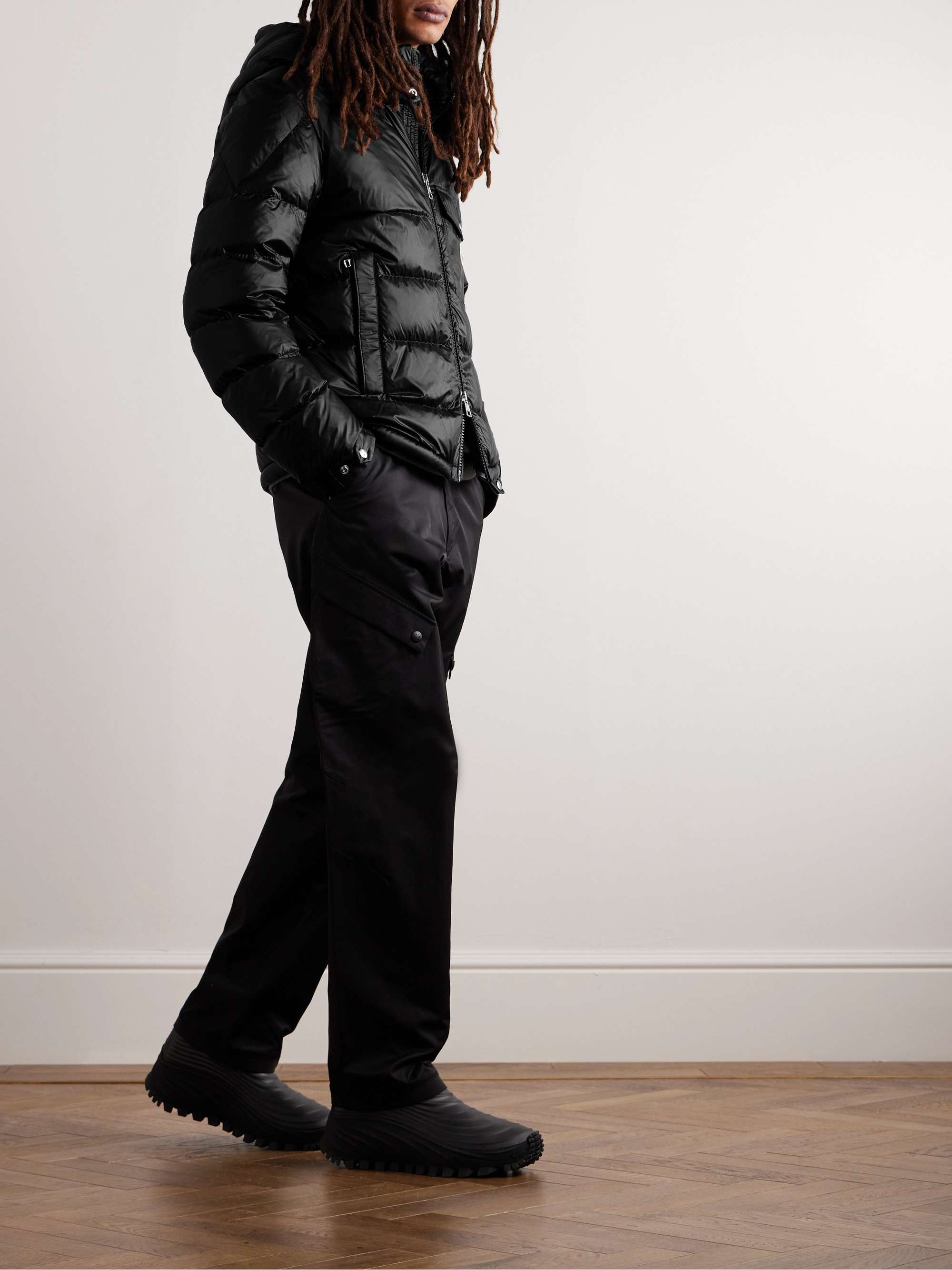 Wollaston Logo-Appliquéd Quilted Shell Hooded Down Jacket view
